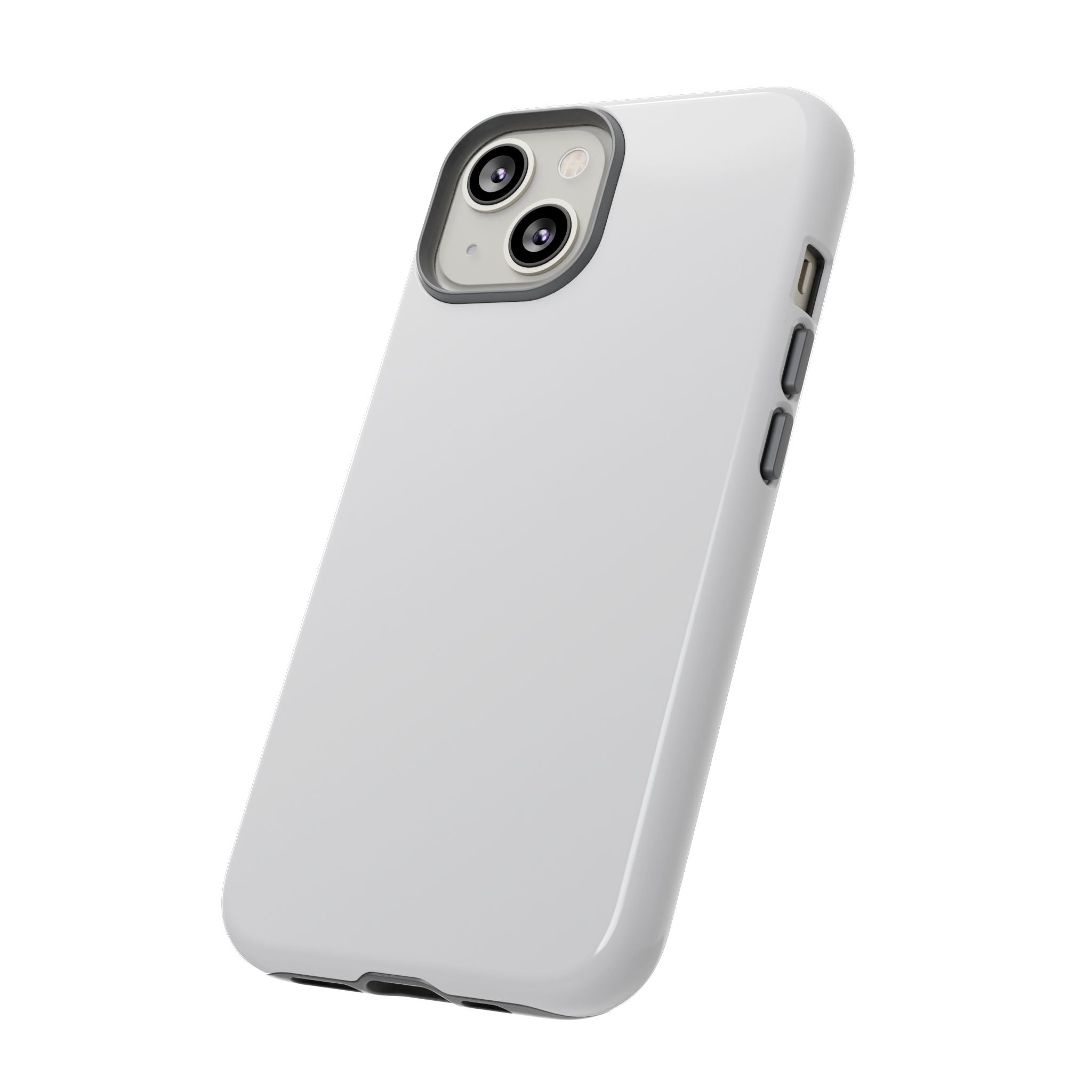 Tough iPhone Case (Silver Matte/Glossy) - Shockproof Durable Protective Cover