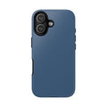 Tough iPhone Case (Deep Blue Matte/Glossy) - Shockproof Durable Protective Cover