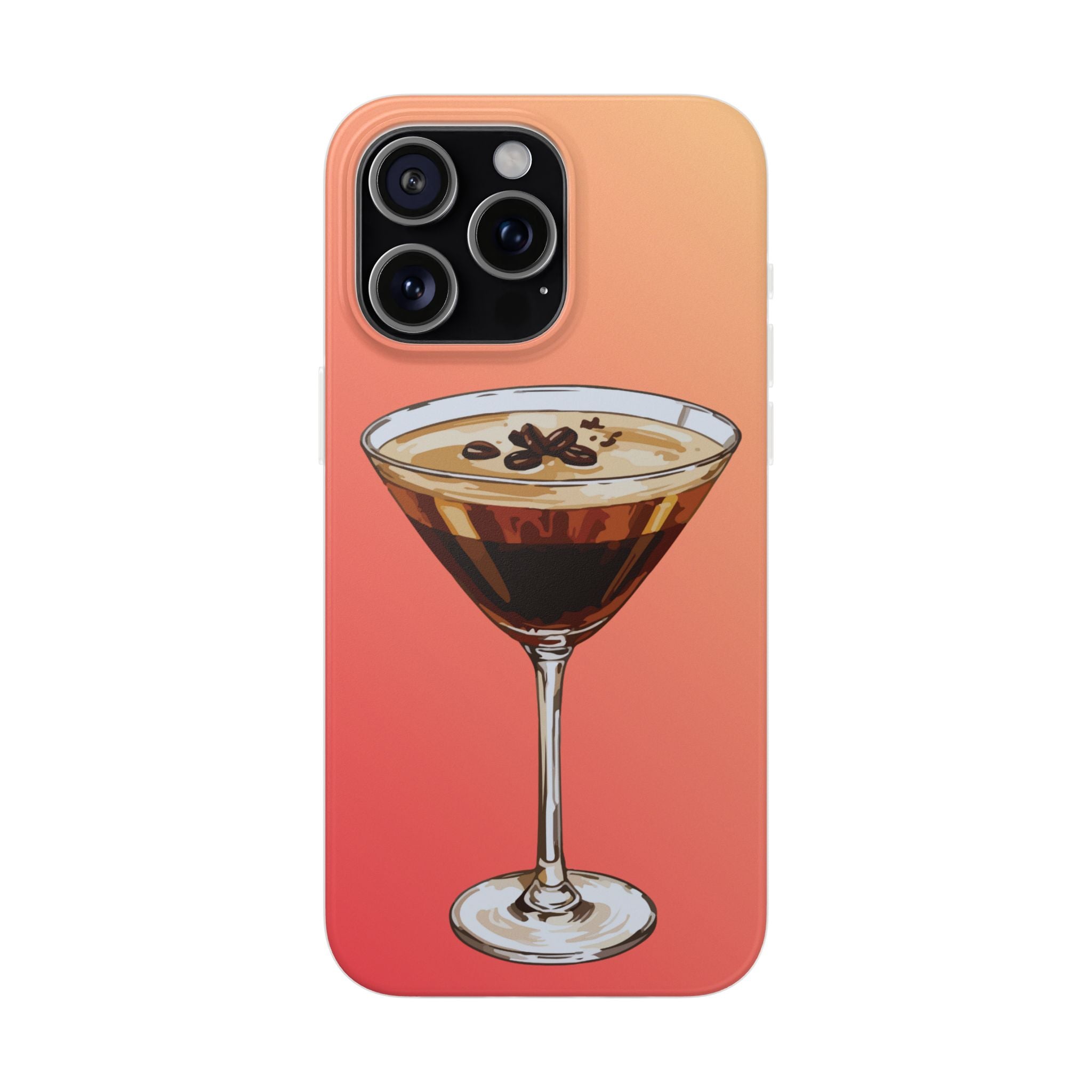 Espresso Martini Phone Case (Sunrise) - Stylish Cocktail iPhone 17/16/15 & Samsung A24