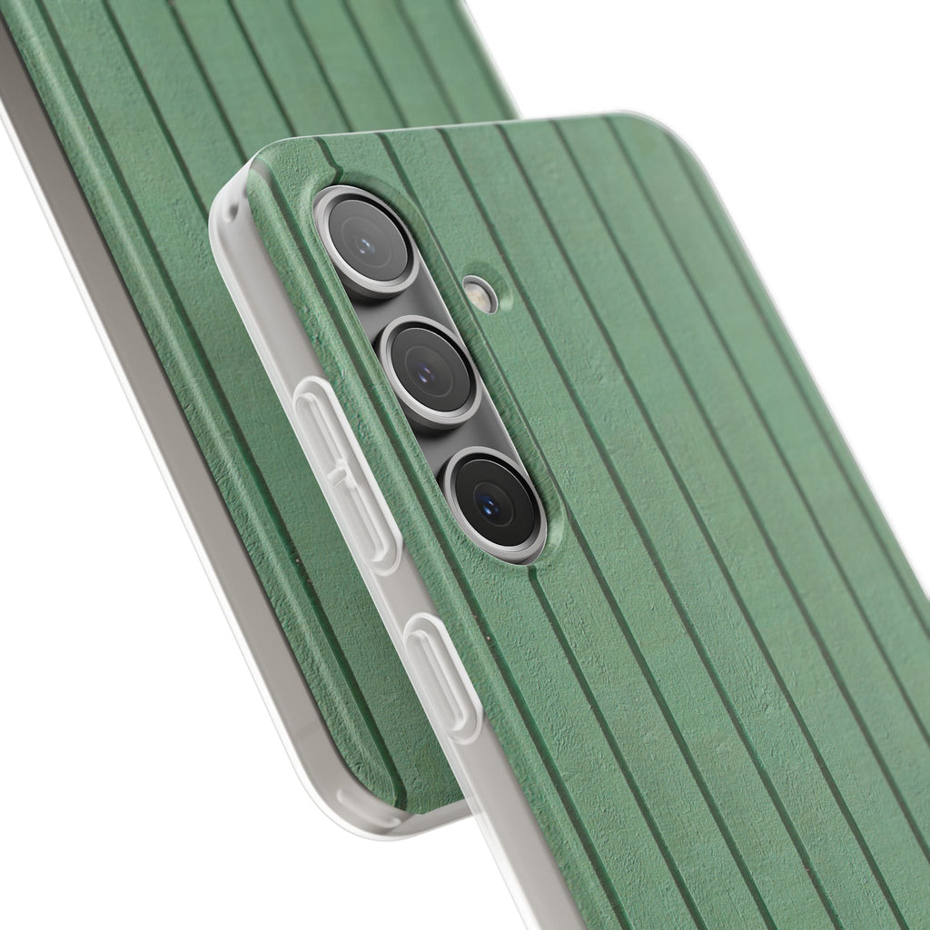 Rustic Wood Panel (Green) Phone Case - iPhone 17/16/15 & Samsung A24