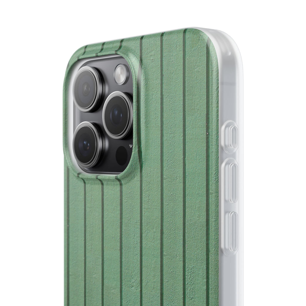 Rustic Wood Panel (Green) Phone Case - iPhone 17/16/15 & Samsung A24