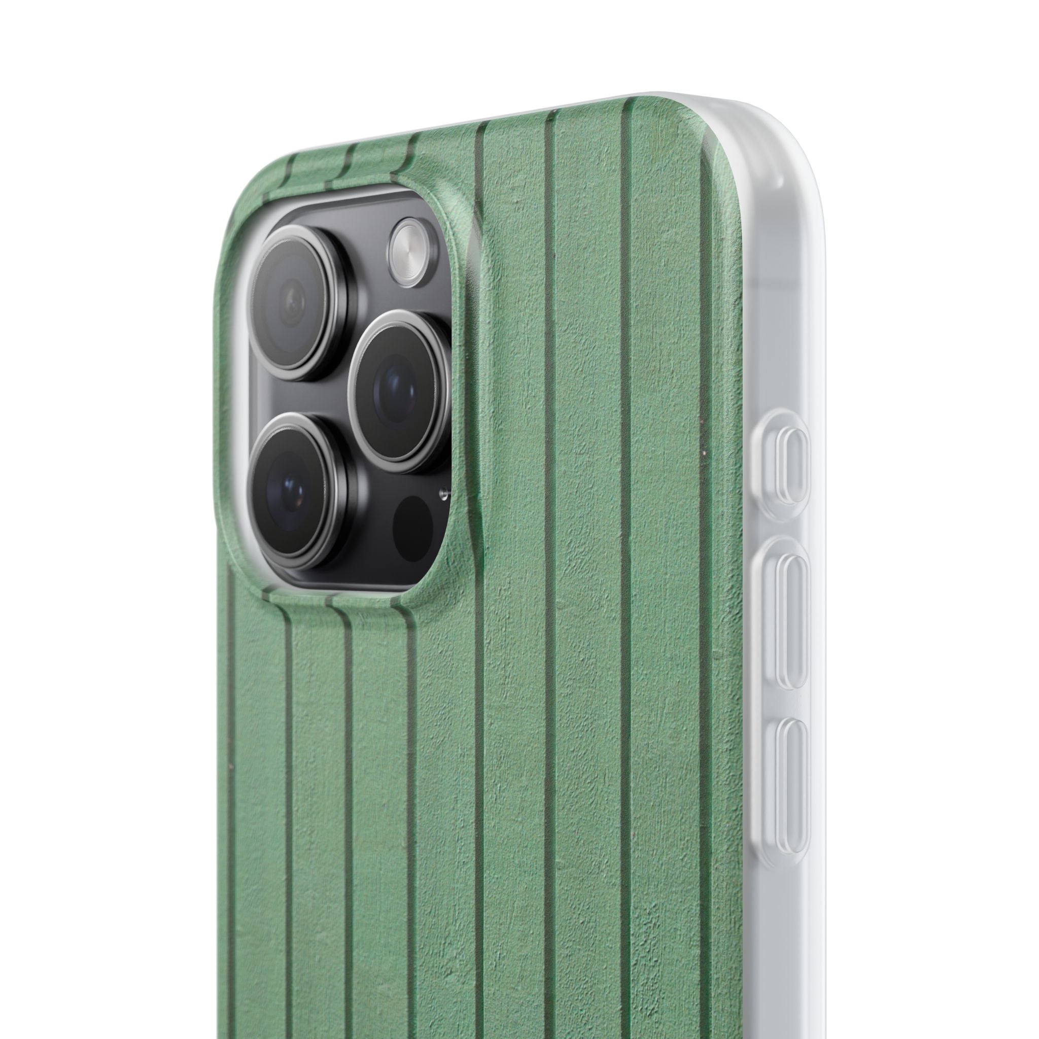 Rustic Wood Panel (Green) Phone Case - iPhone 17/16/15 & Samsung A24