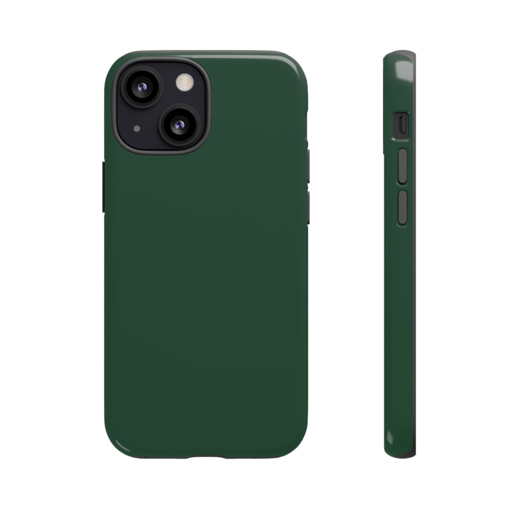 Tough iPhone Case (Green Matte/Glossy) - Shockproof Durable Protective Cover