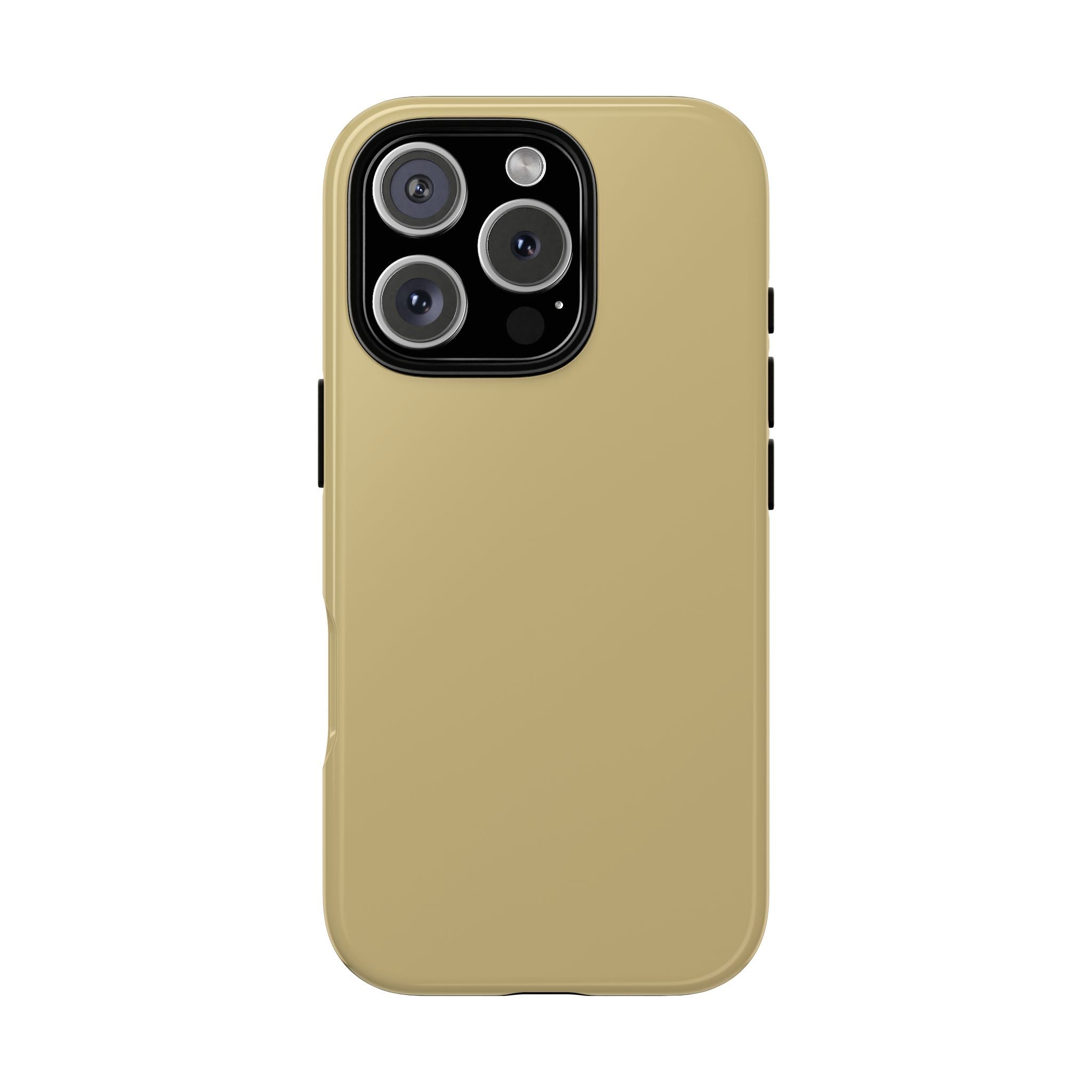 Tough iPhone Case (Gold Matte/Glossy) - Shockproof Durable Protective Cover
