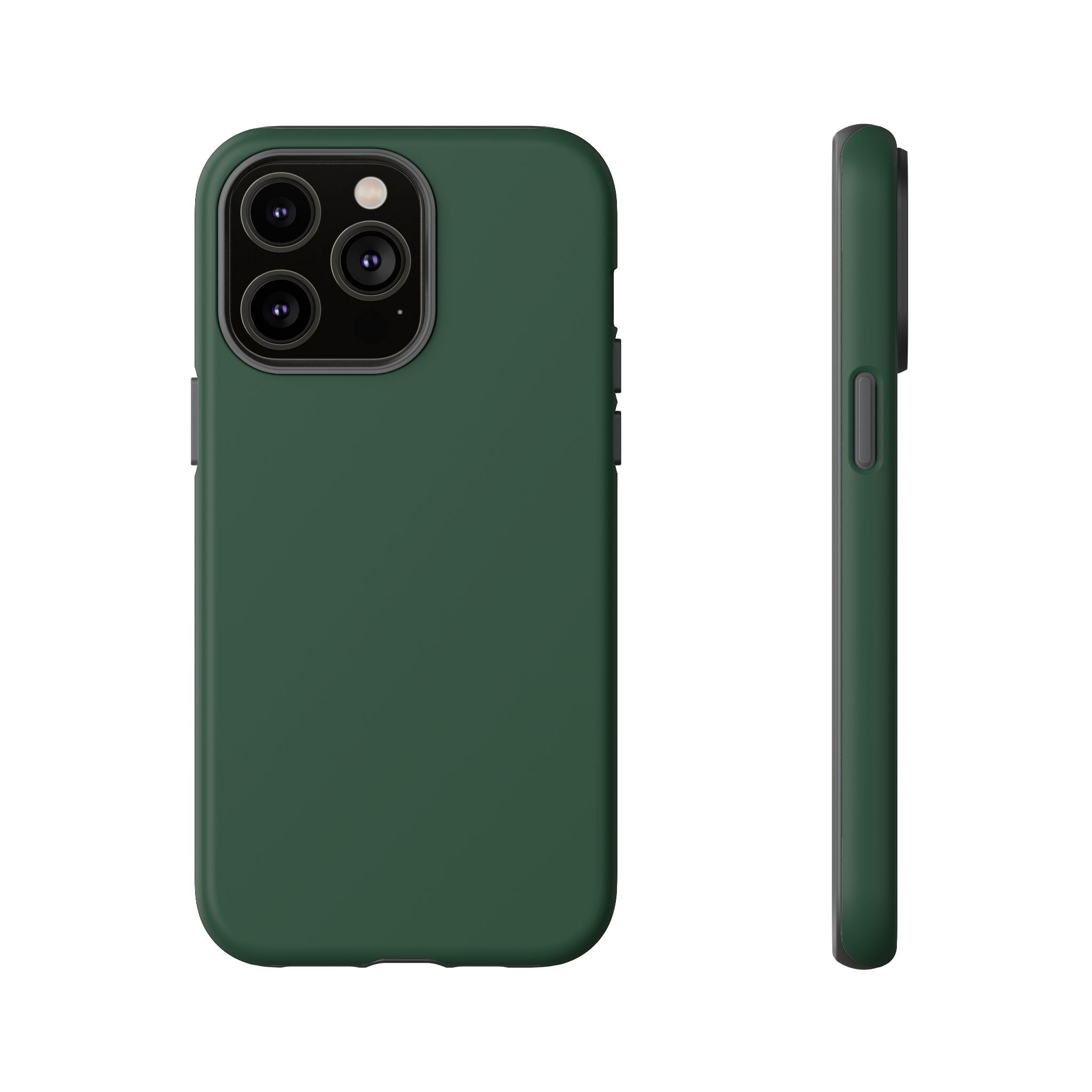 Tough iPhone Case (Green Matte/Glossy) - Shockproof Durable Protective Cover