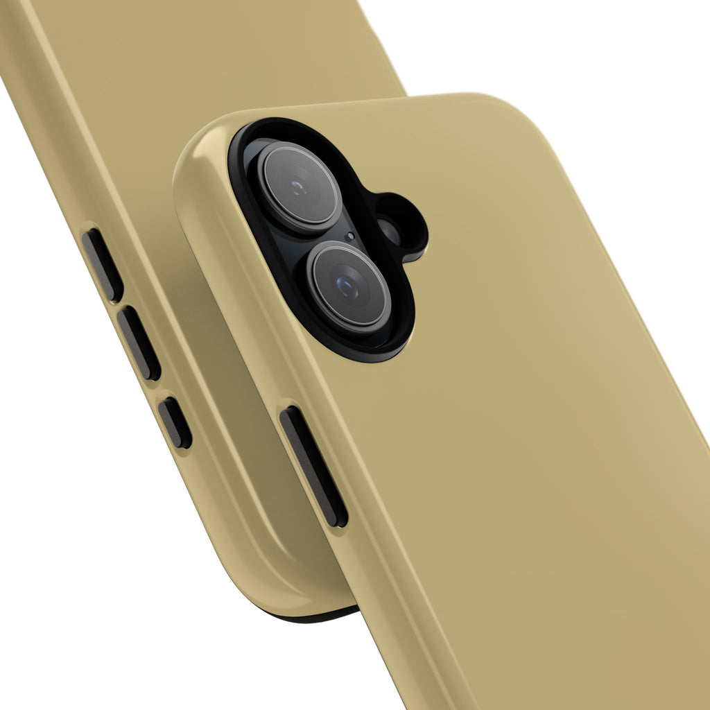 Tough iPhone Case (Gold Matte/Glossy) - Shockproof Durable Protective Cover