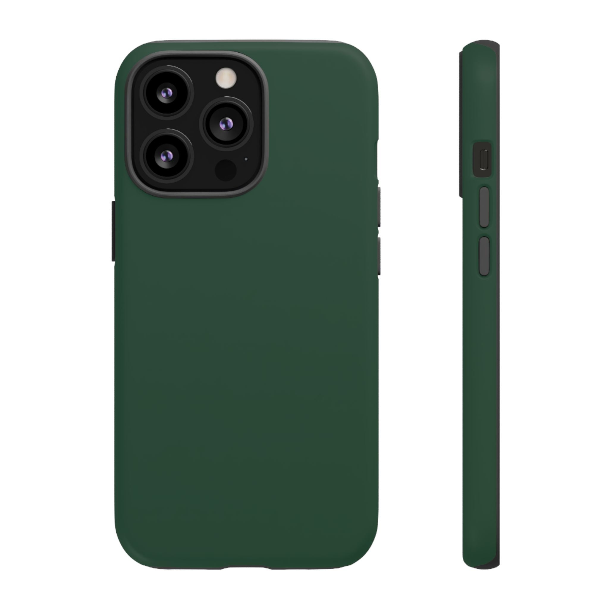 Tough iPhone Case (Green Matte/Glossy) - Shockproof Durable Protective Cover