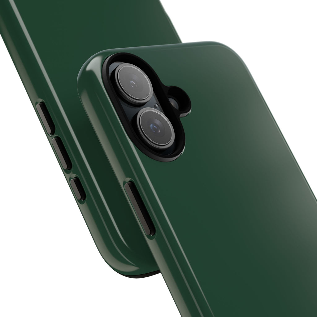 Tough iPhone Case (Green Matte/Glossy) - Shockproof Durable Protective Cover