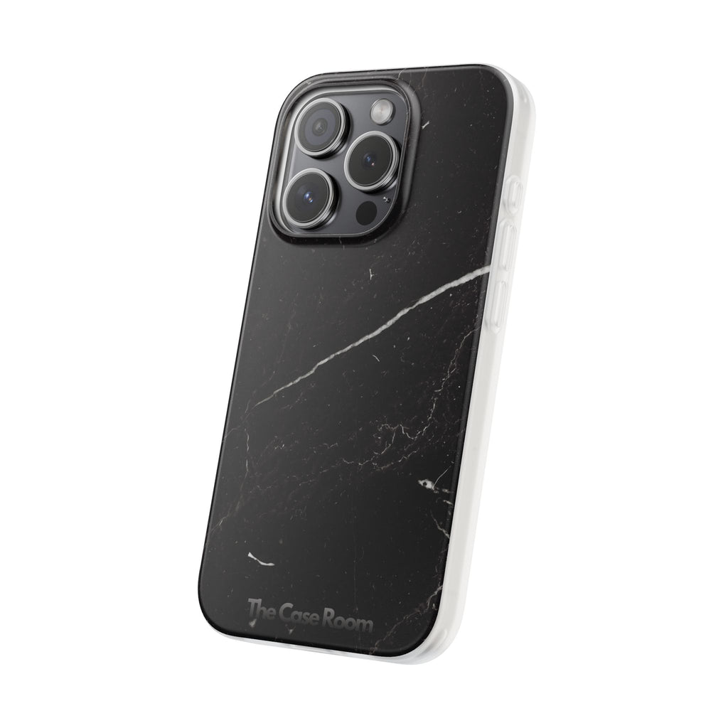 Black Marble Phone Case - iPhone 17/16/15 & Samsung A24