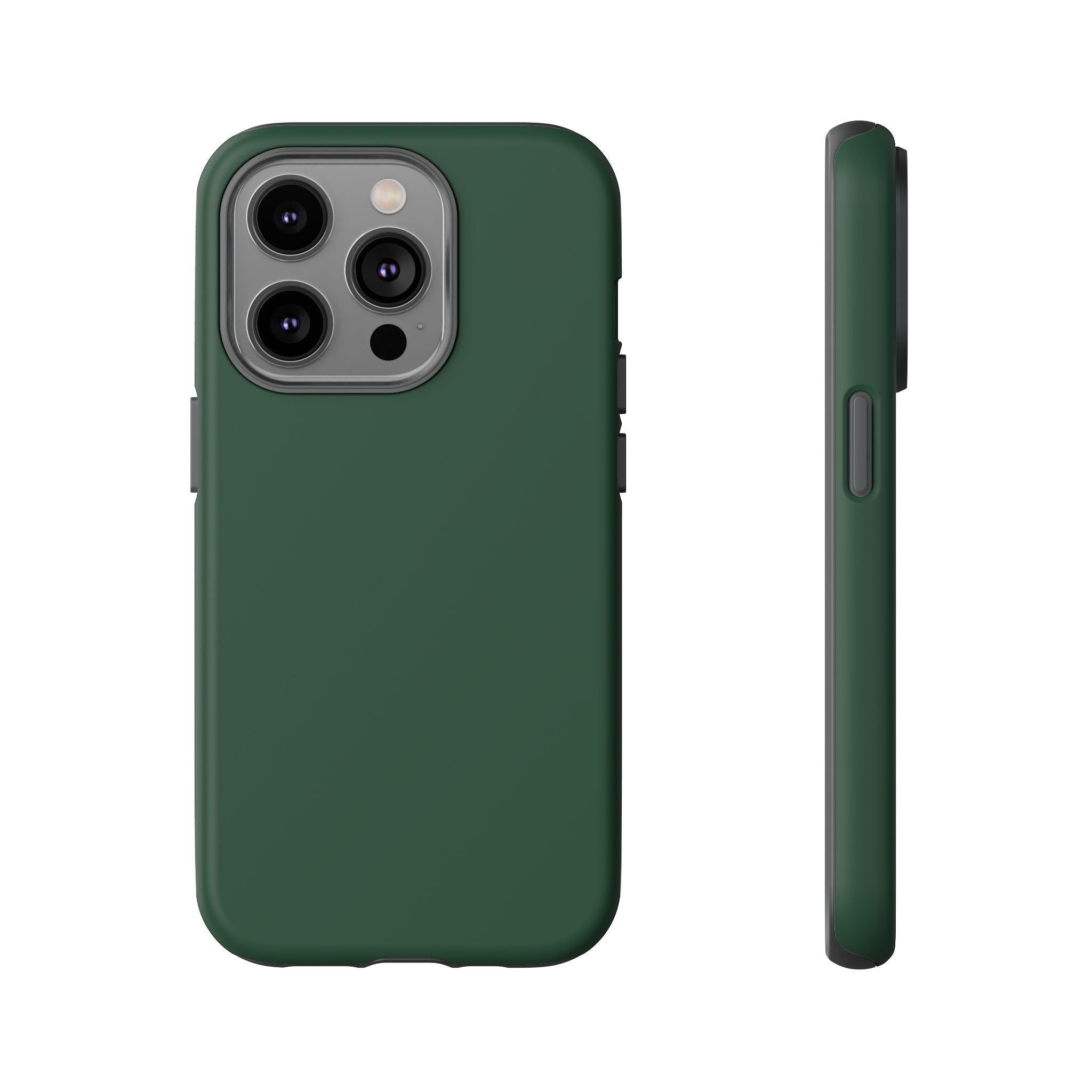 Tough iPhone Case (Green Matte/Glossy) - Shockproof Durable Protective Cover