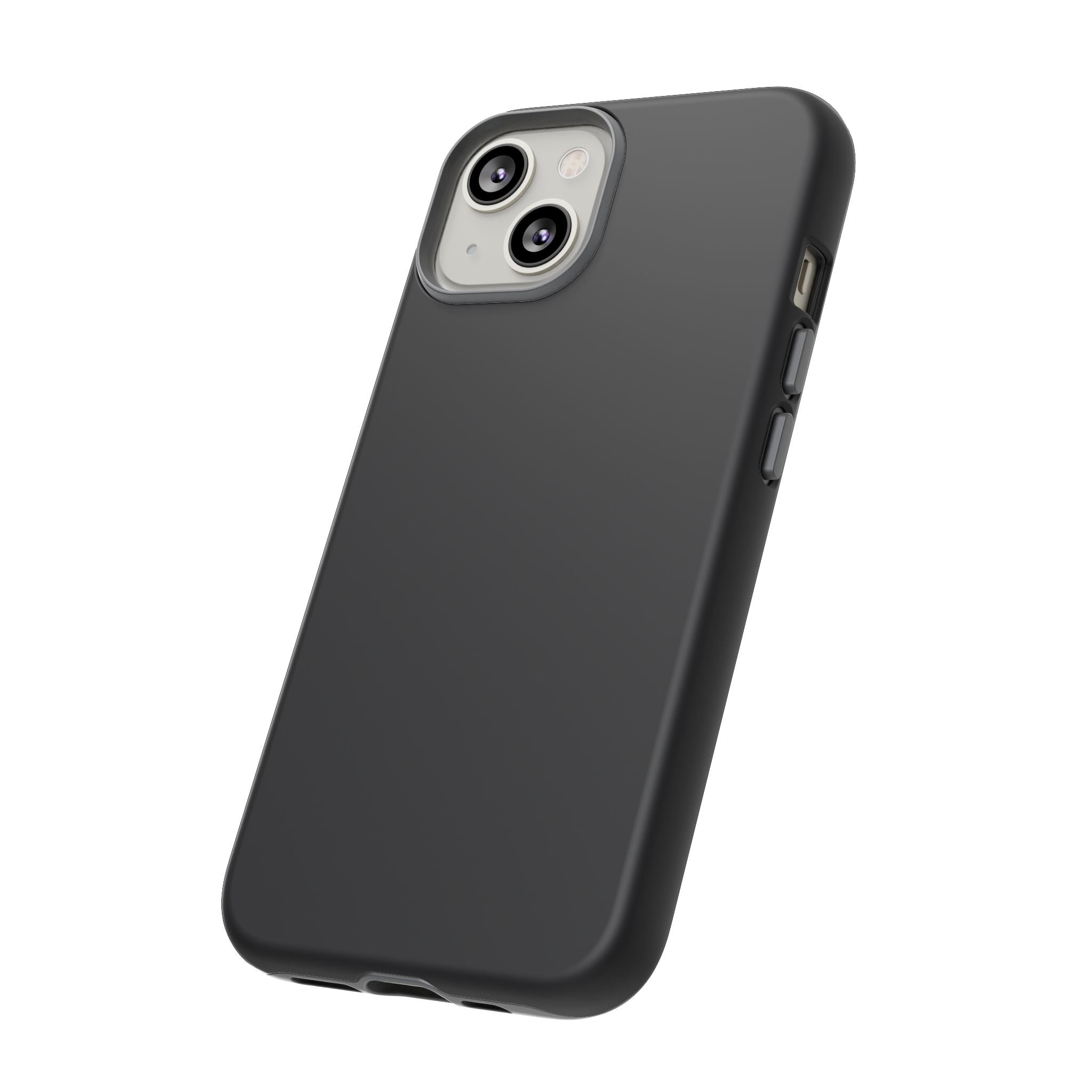Tough iPhone Case (Space Black Matte/Glossy) - Shockproof Durable Protective Cover