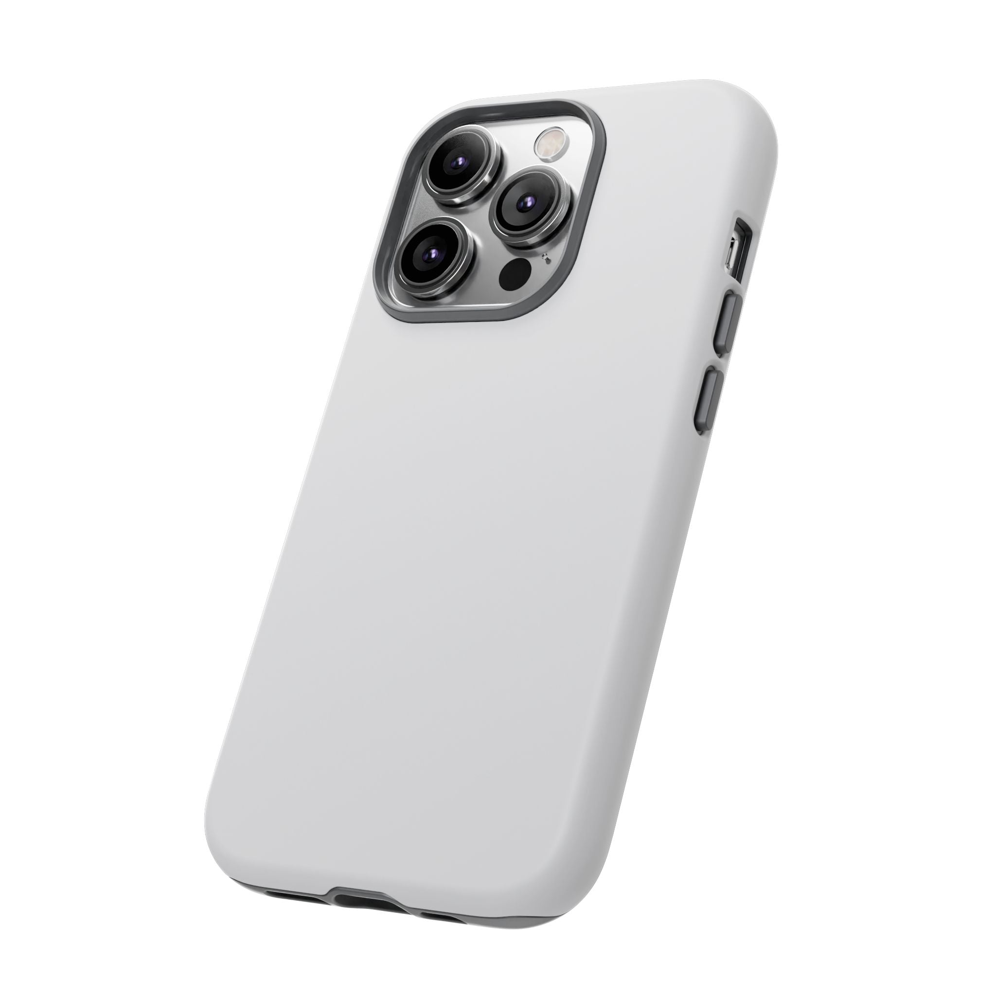 Tough iPhone Case (Silver Matte/Glossy) - Shockproof Durable Protective Cover