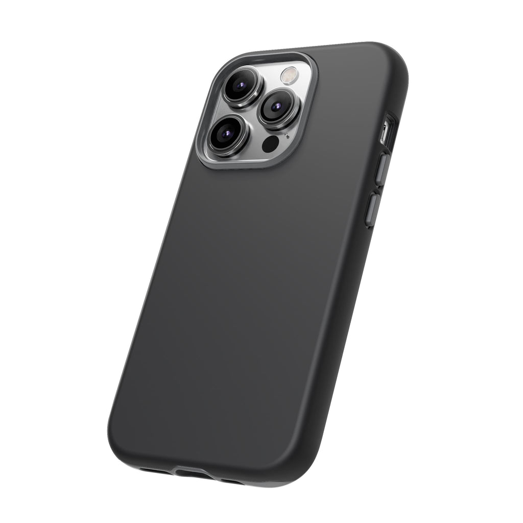 Tough iPhone Case (Space Black Matte/Glossy) - Shockproof Durable Protective Cover