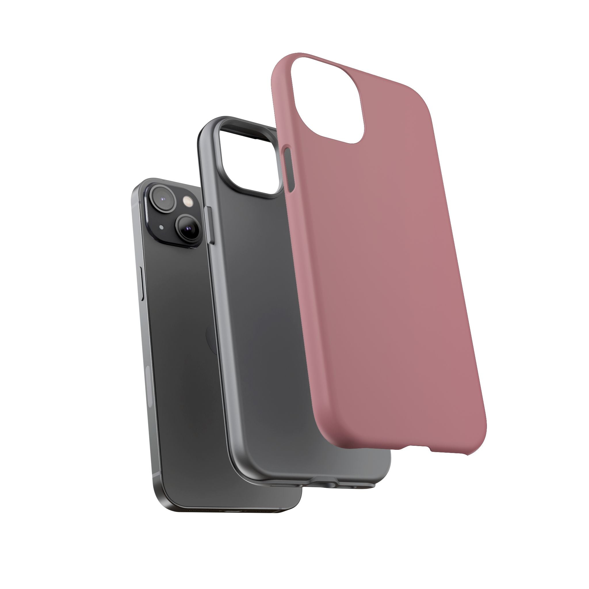 Tough iPhone Case (Rose Matte/Glossy) - Shockproof Durable Protective Cover