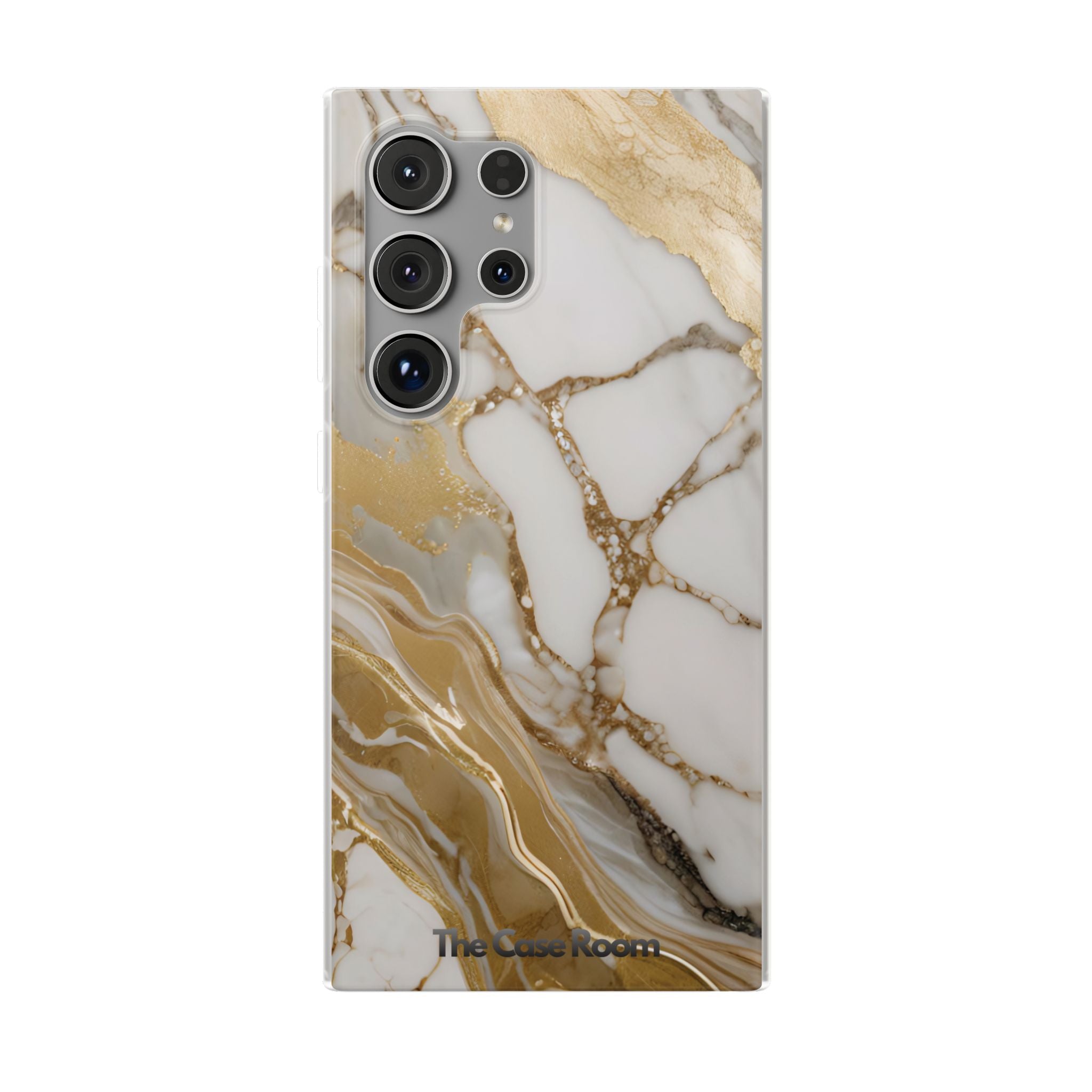 White Gold Marble Phone Case - iPhone 17/16/15 & Samsung A24
