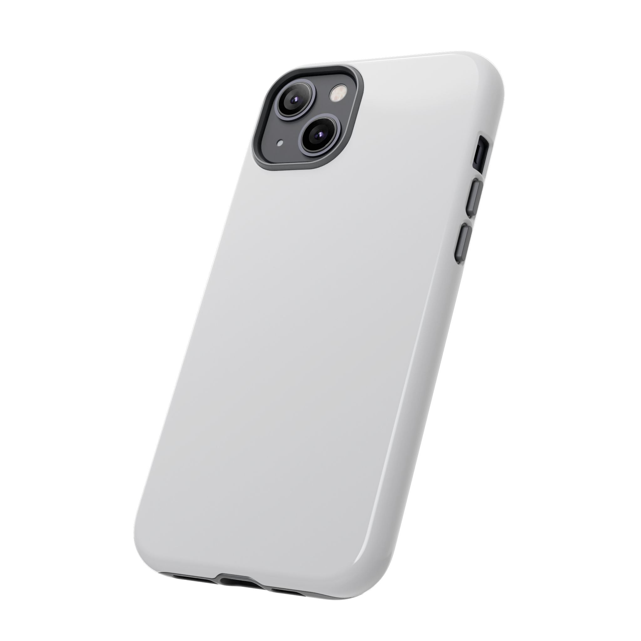 Tough iPhone Case (Silver Matte/Glossy) - Shockproof Durable Protective Cover