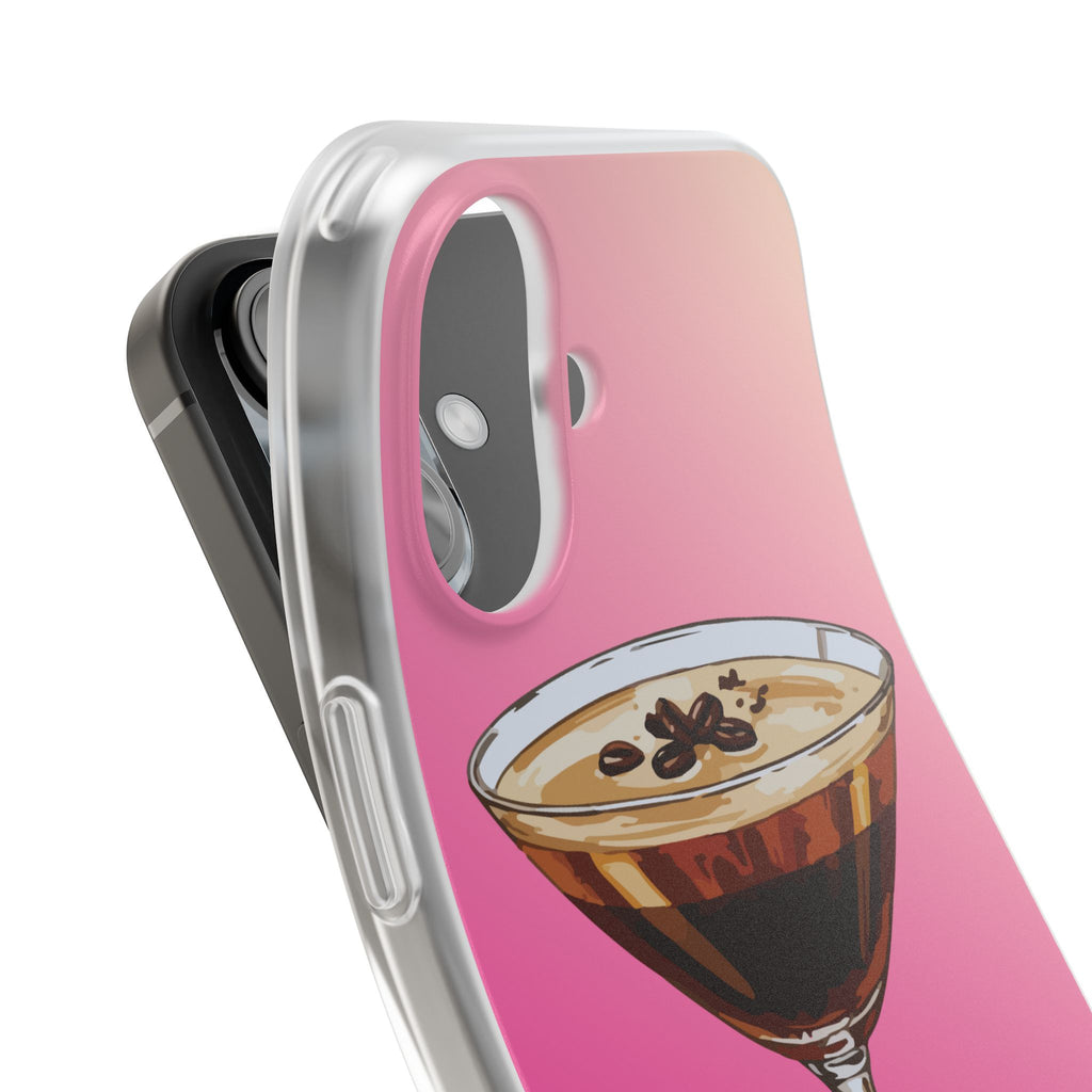 Espresso Martini Phone Case (Pink) - Stylish Cocktail iPhone 17/16/15 & Samsung A24