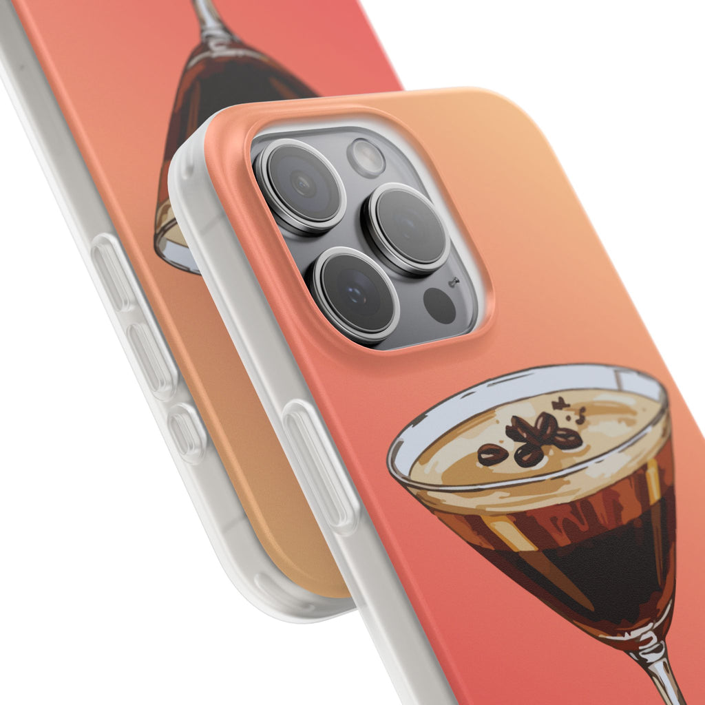 Espresso Martini Phone Case (Sunrise) - Stylish Cocktail iPhone 17/16/15 & Samsung A24