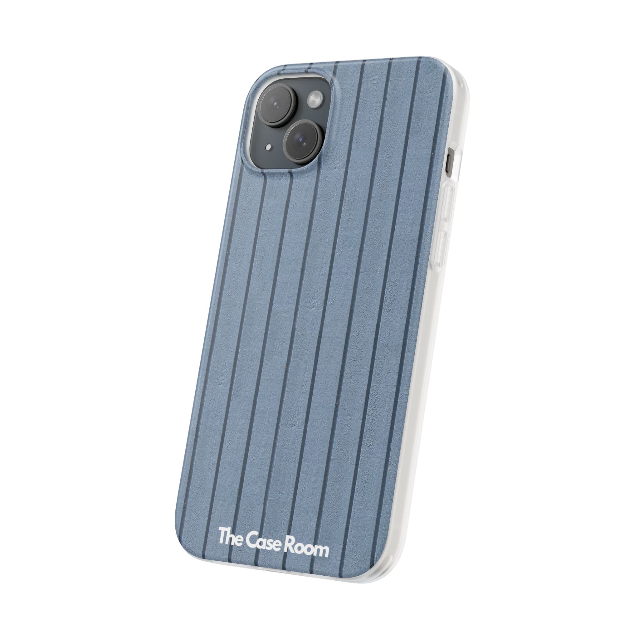 Rustic Wood Panel (Blue) Phone Case - iPhone 17/16/15 & Samsung A24