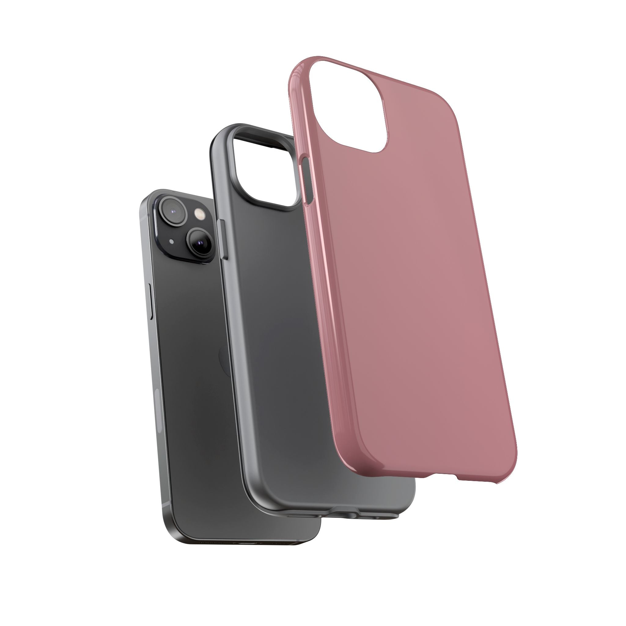 Tough iPhone Case (Rose Matte/Glossy) - Shockproof Durable Protective Cover