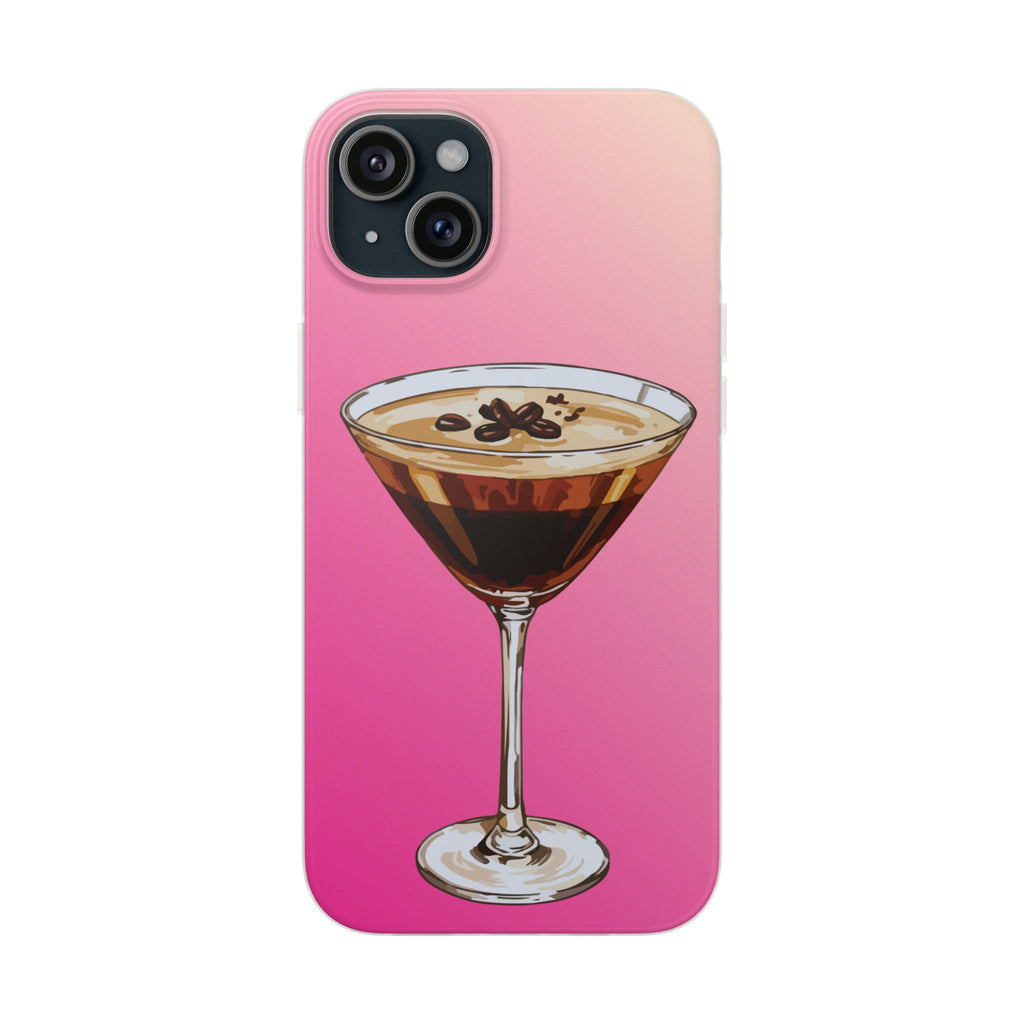 Espresso Martini Phone Case (Pink) - Stylish Cocktail iPhone 17/16/15 & Samsung A24