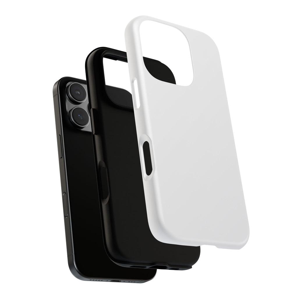 Tough iPhone Case (Silver Matte/Glossy) - Shockproof Durable Protective Cover
