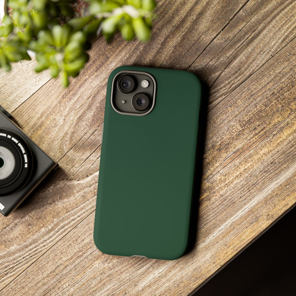 Tough iPhone Case (Green Matte/Glossy) - Shockproof Durable Protective Cover