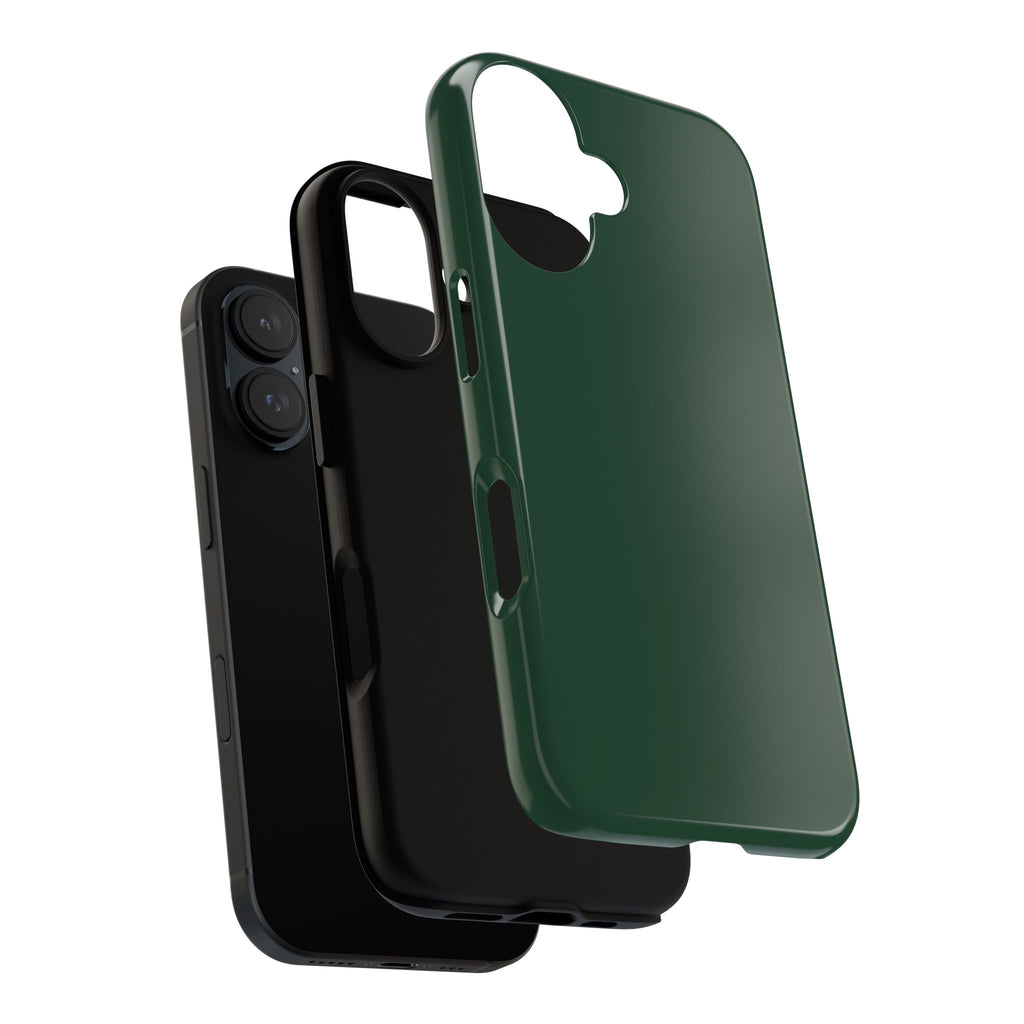Tough iPhone Case (Green Matte/Glossy) - Shockproof Durable Protective Cover