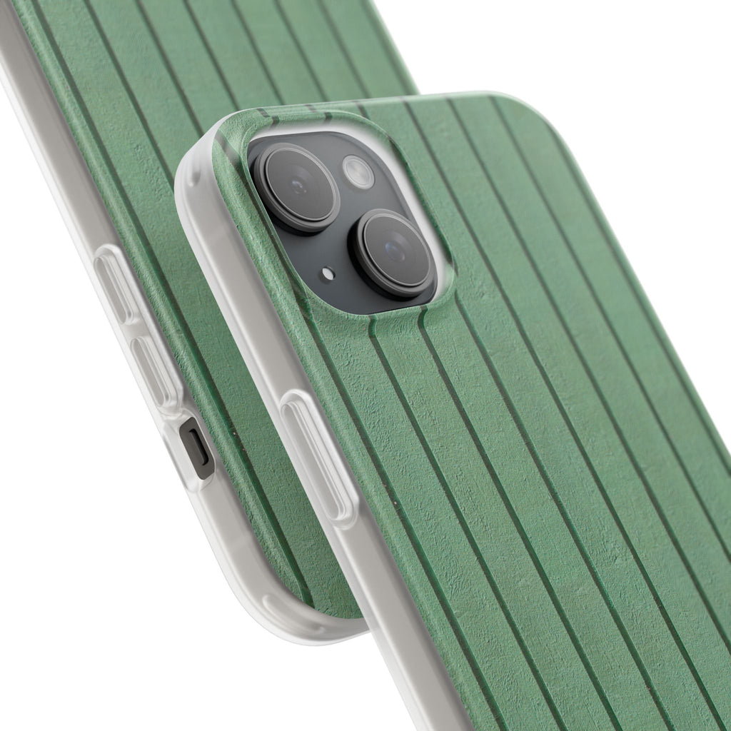 Rustic Wood Panel (Green) Phone Case - iPhone 17/16/15 & Samsung A24