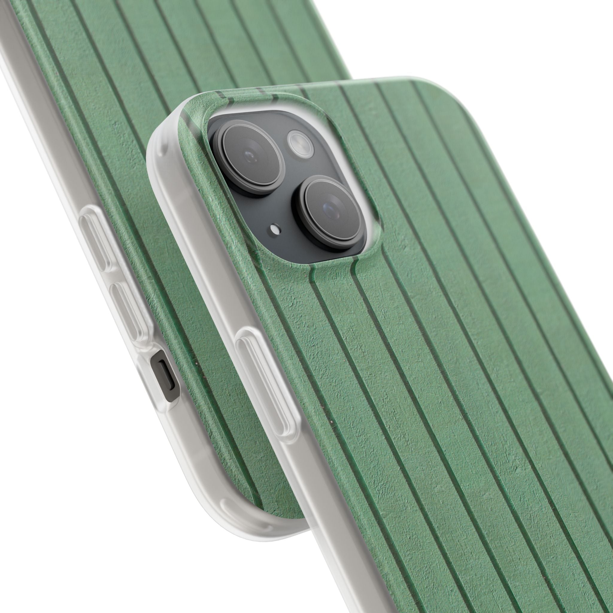 Rustic Wood Panel (Green) Phone Case - iPhone 17/16/15 & Samsung A24