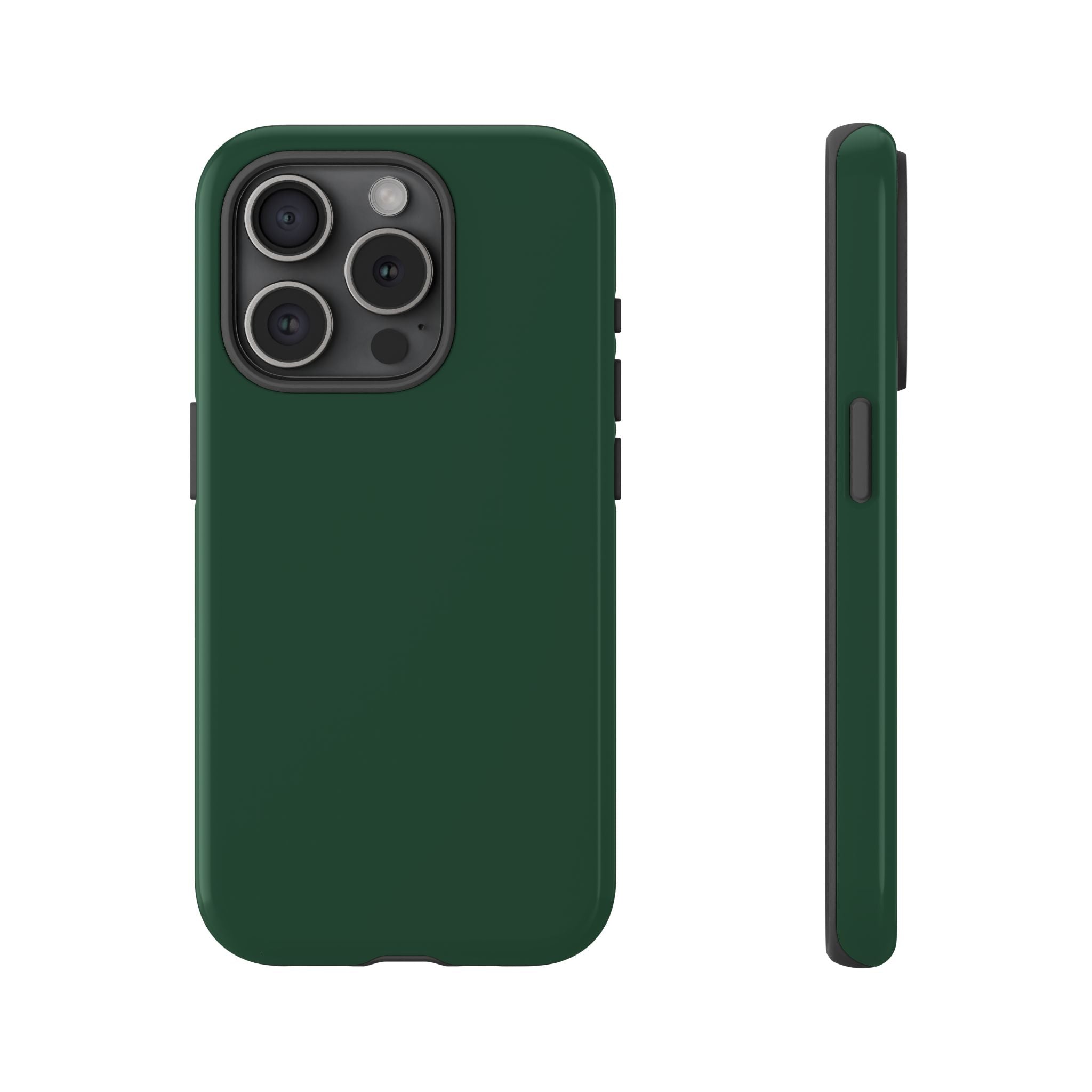 Tough iPhone Case (Green Matte/Glossy) - Shockproof Durable Protective Cover