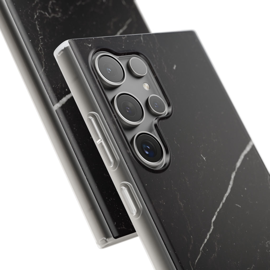 Black Marble Phone Case - iPhone 17/16/15 & Samsung A24