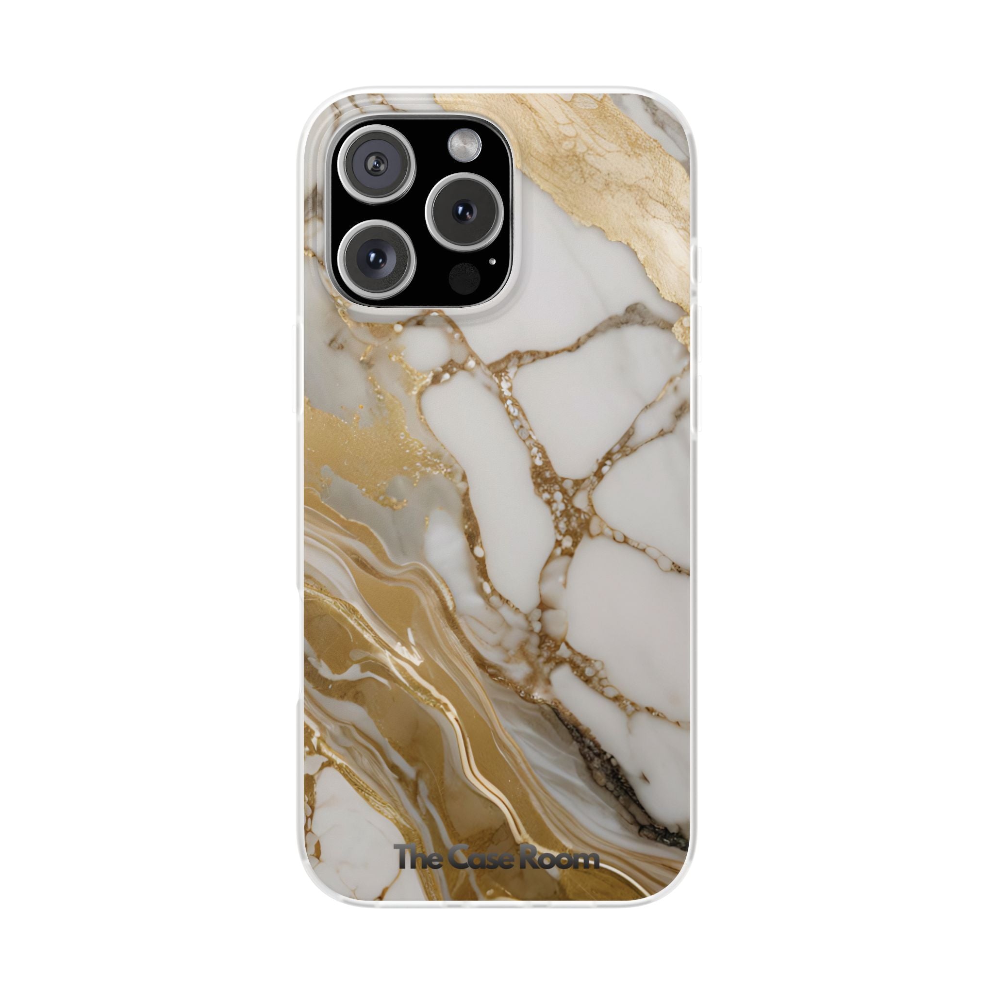 White Gold Marble Phone Case - iPhone 17/16/15 & Samsung A24