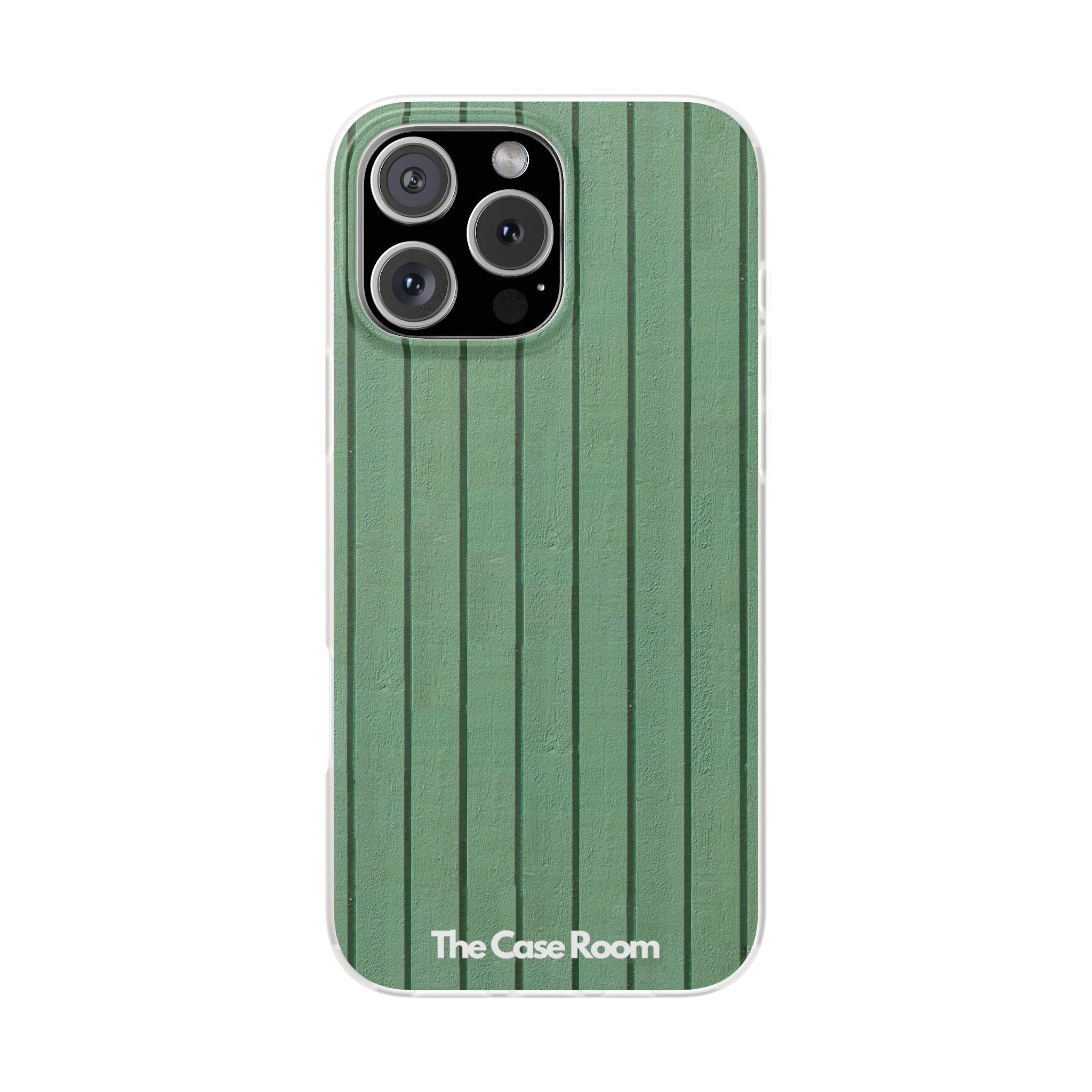 Rustic Wood Panel (Green) Phone Case - iPhone 17/16/15 & Samsung A24