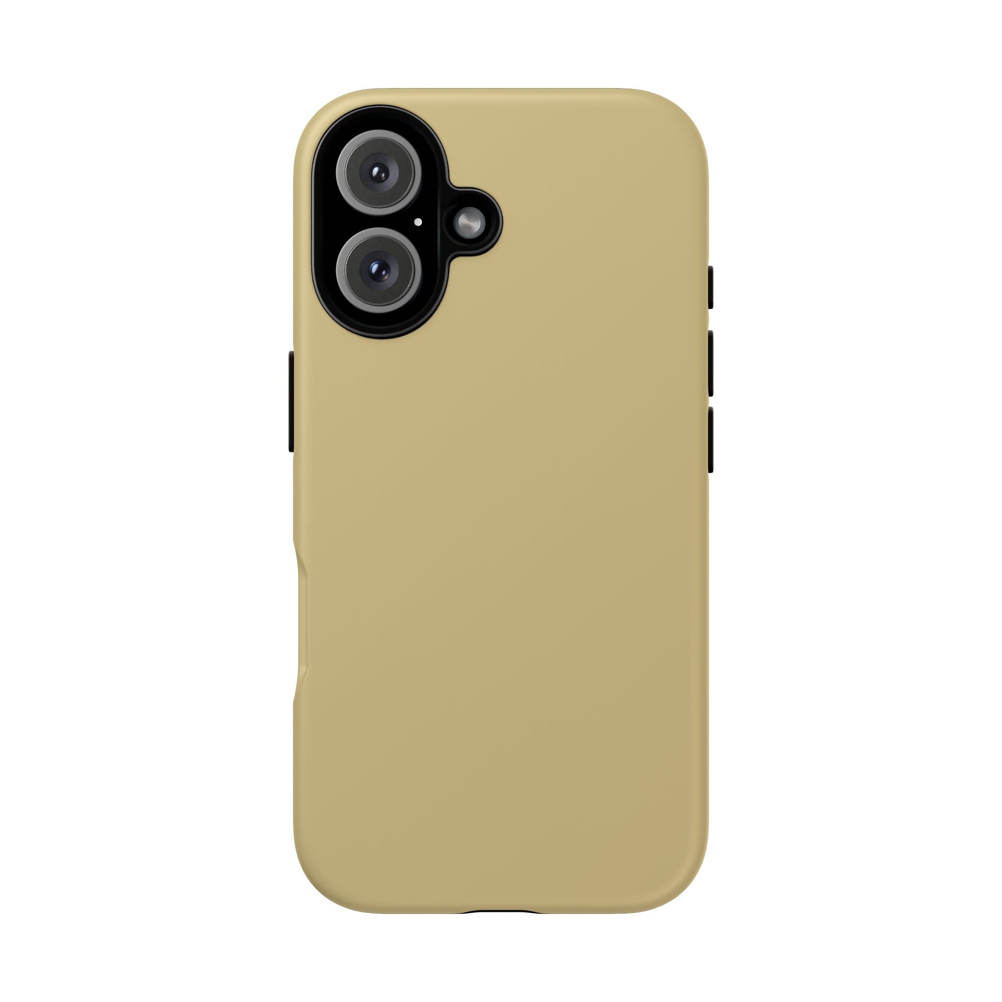 Tough iPhone Case (Gold Matte/Glossy) - Shockproof Durable Protective Cover