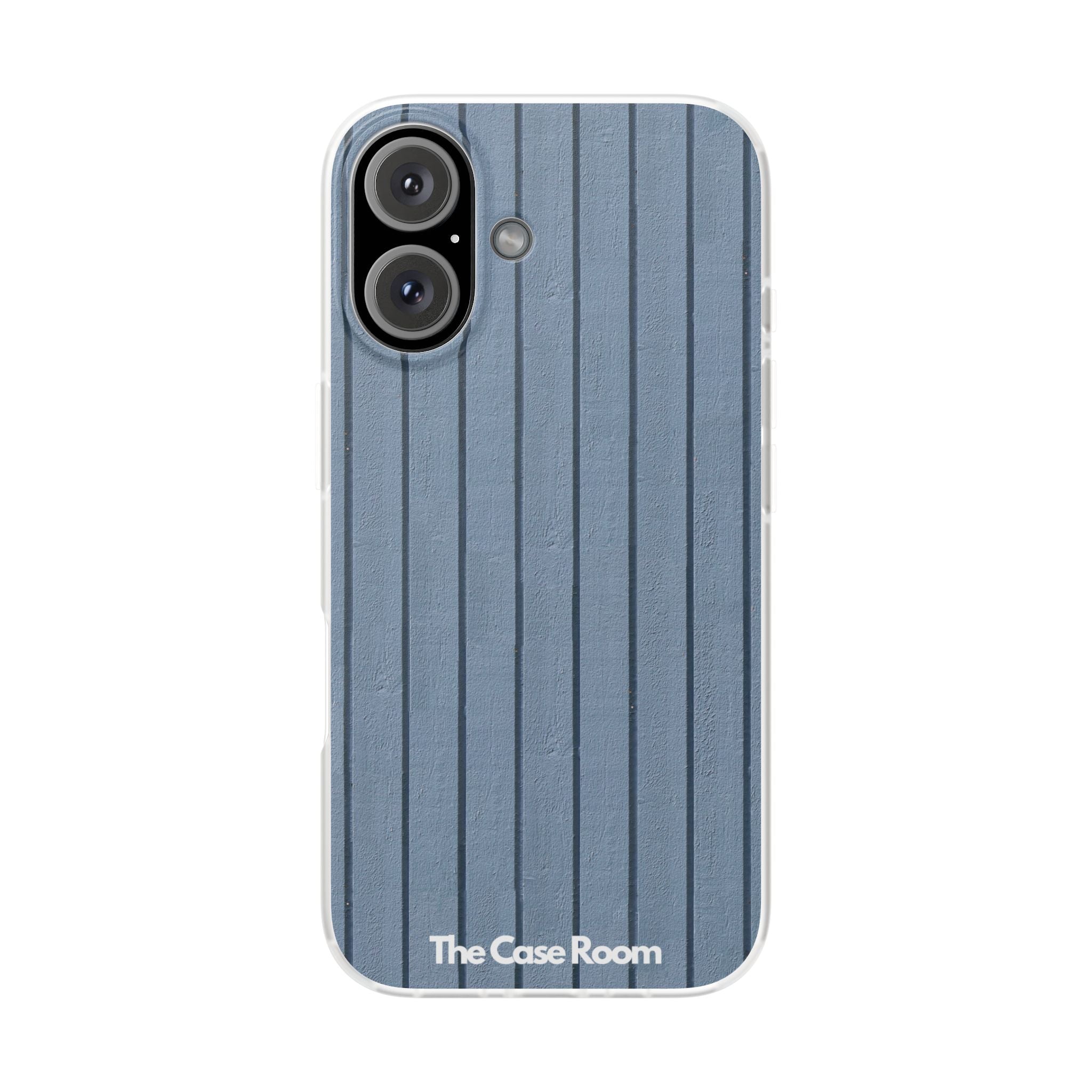Rustic Wood Panel (Blue) Phone Case - iPhone 17/16/15 & Samsung A24