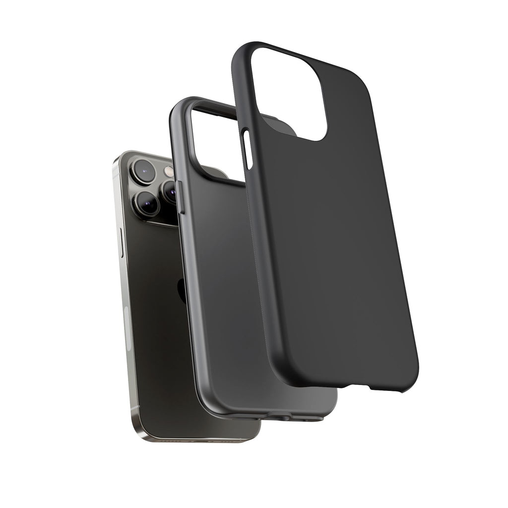 Tough iPhone Case (Space Black Matte/Glossy) - Shockproof Durable Protective Cover