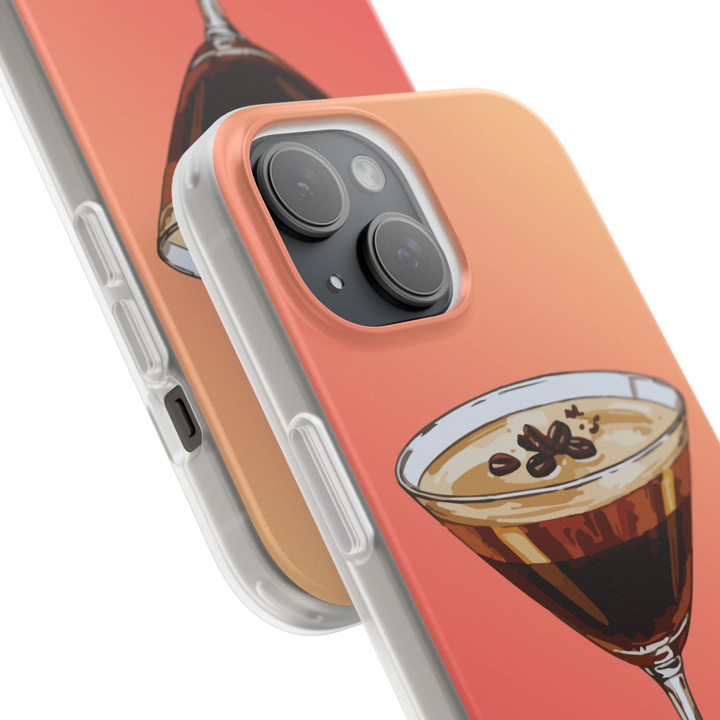 Espresso Martini Phone Case (Sunrise) - Stylish Cocktail iPhone 17/16/15 & Samsung A24