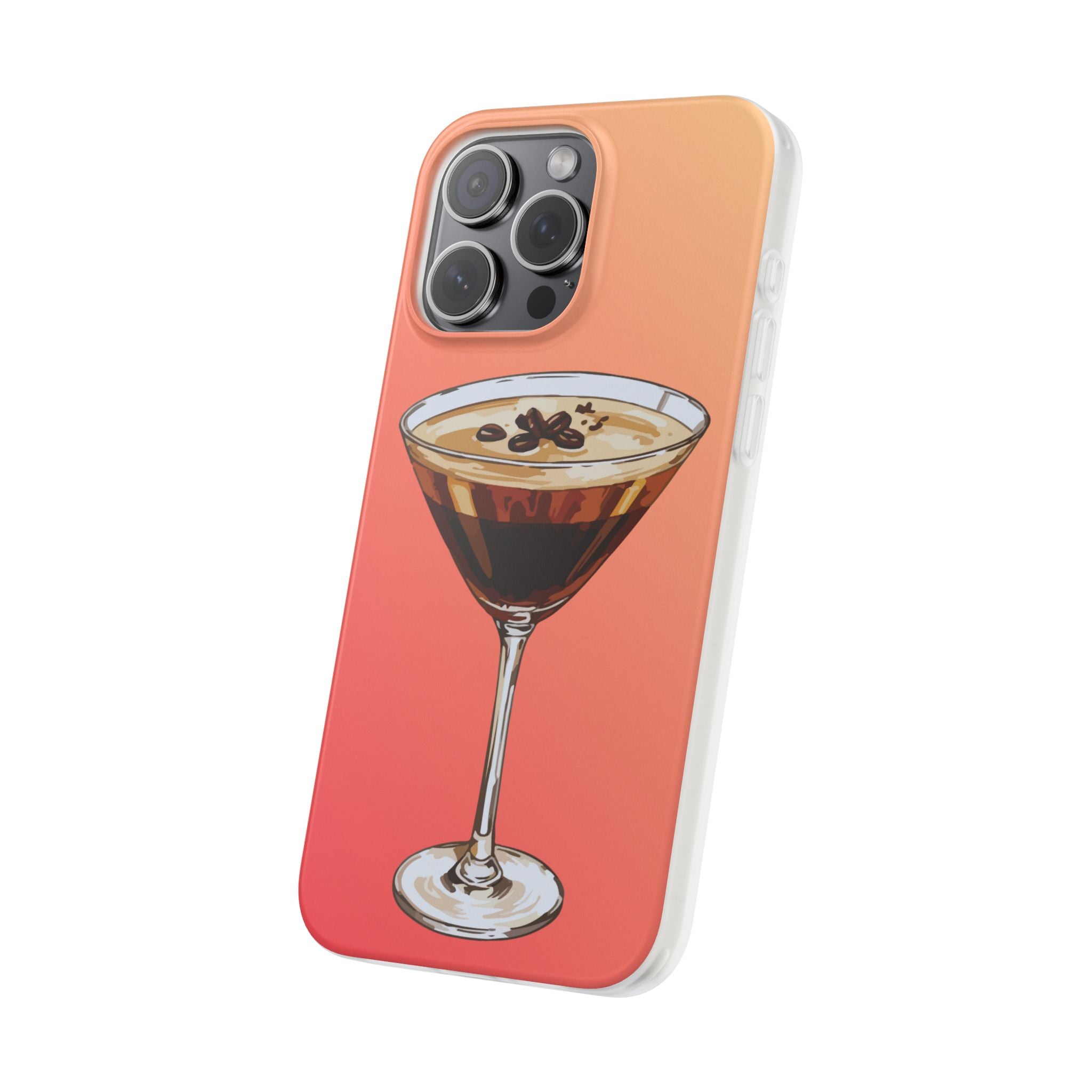 Espresso Martini Phone Case (Sunrise) - Stylish Cocktail iPhone 17/16/15 & Samsung A24