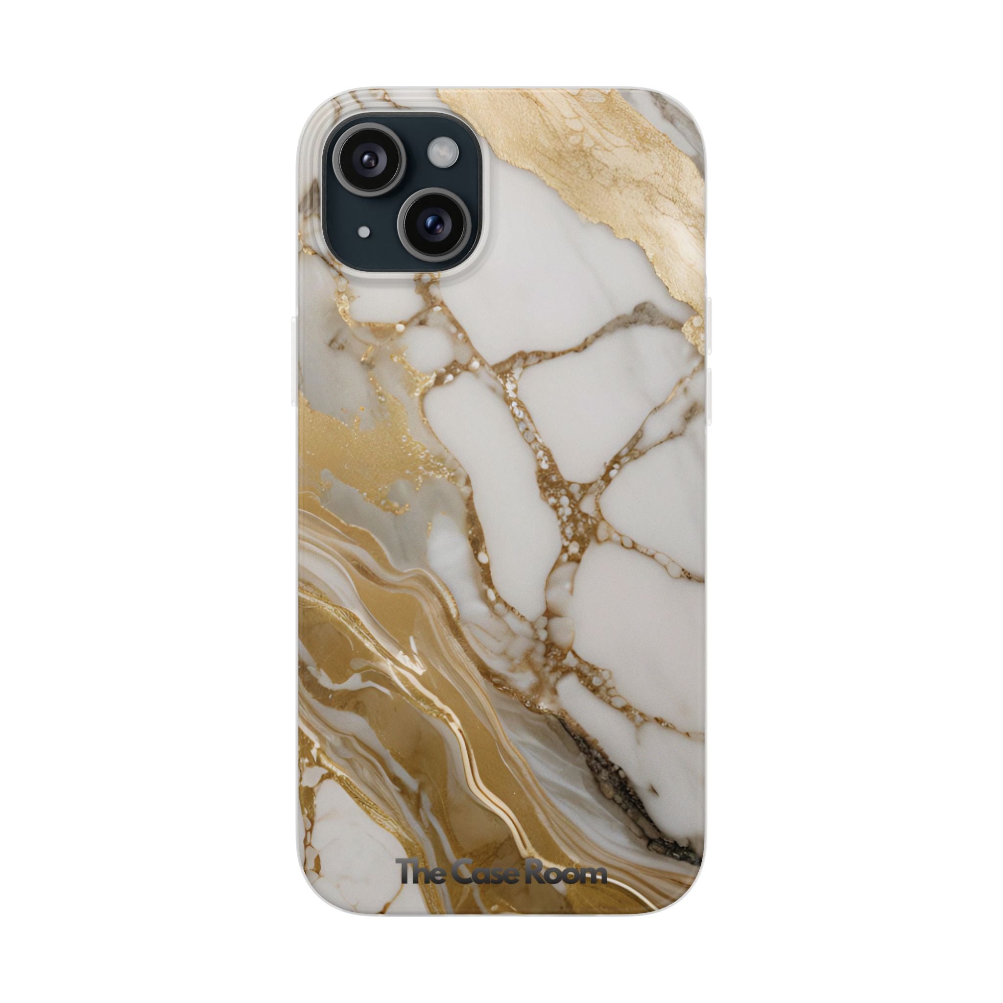 White Gold Marble Phone Case - iPhone 17/16/15 & Samsung A24