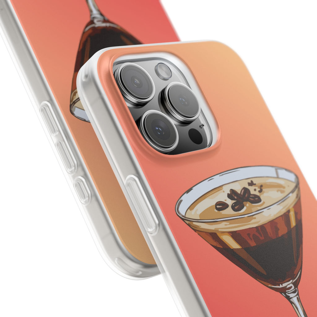 Espresso Martini Phone Case (Sunrise) - Stylish Cocktail iPhone 17/16/15 & Samsung A24
