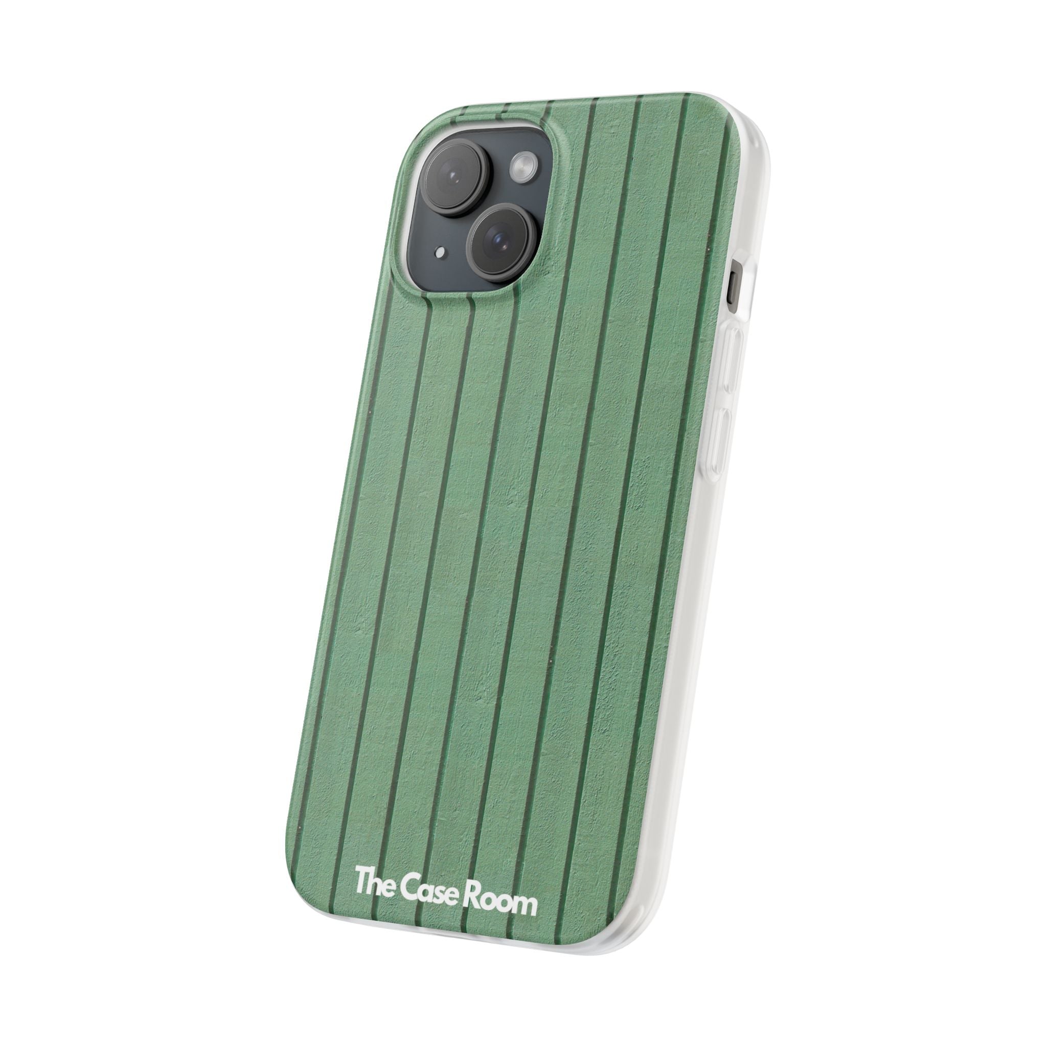 Rustic Wood Panel (Green) Phone Case - iPhone 17/16/15 & Samsung A24