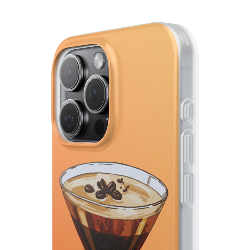 Espresso Martini Phone Case (Orange) - Stylish Cocktail iPhone 17/16/15 & Samsung A24