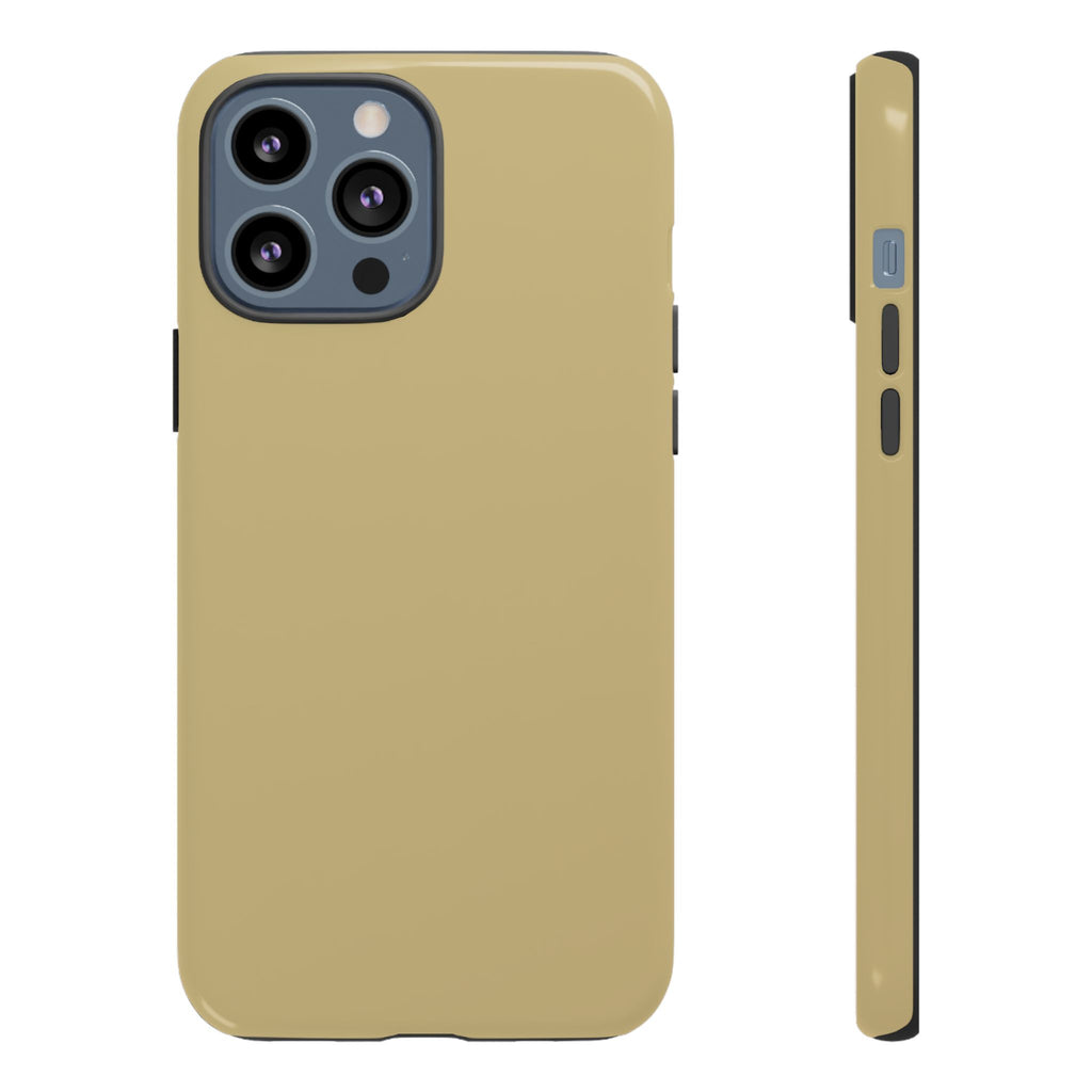 Tough iPhone Case (Gold Matte/Glossy) - Shockproof Durable Protective Cover