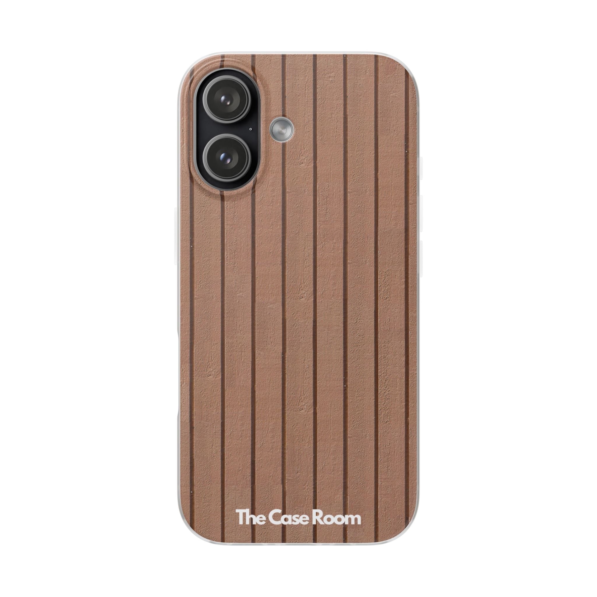 Rustic Wood Panel (Brown) Phone Case - iPhone 17/16/15 & Samsung A24