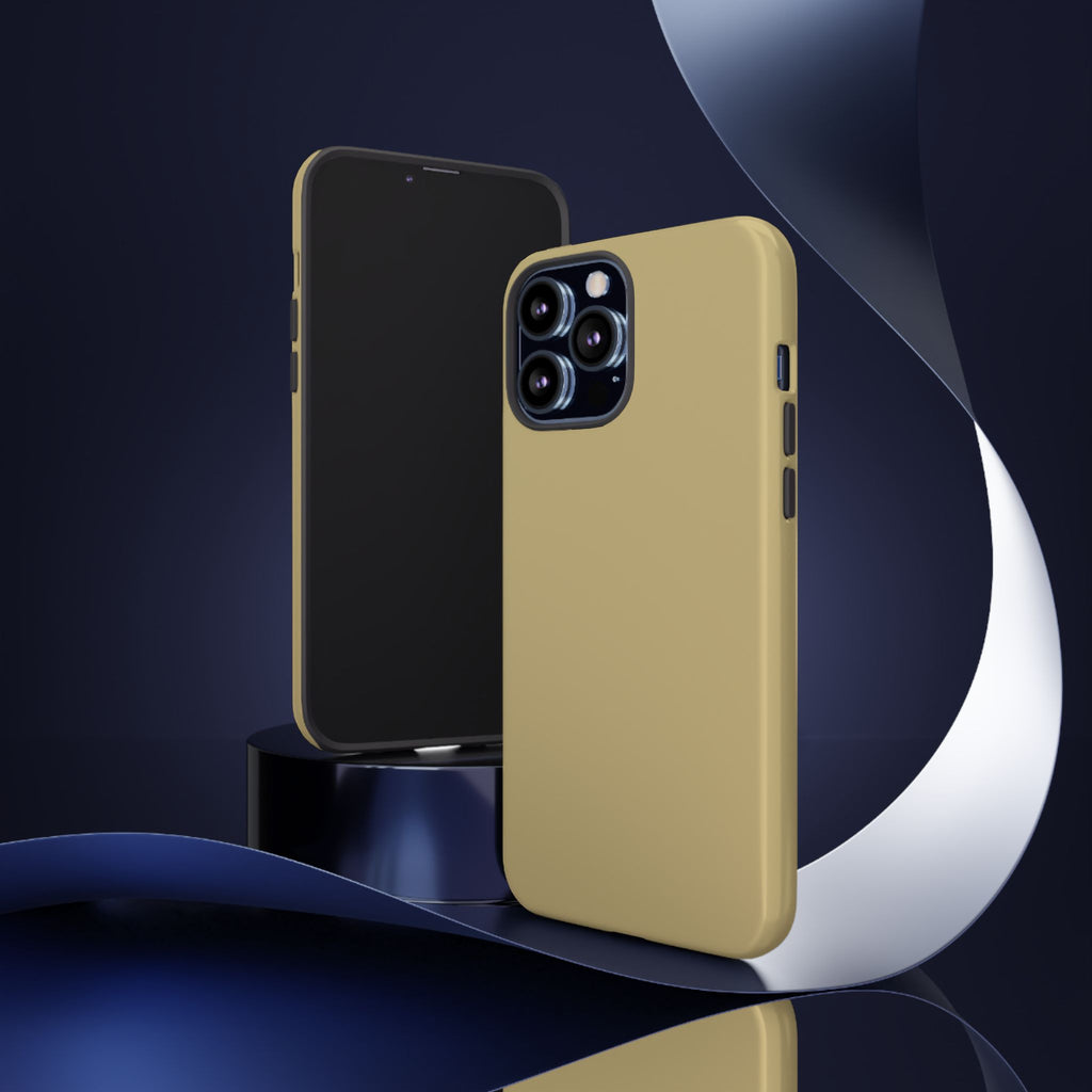 Tough iPhone Case (Gold Matte/Glossy) - Shockproof Durable Protective Cover