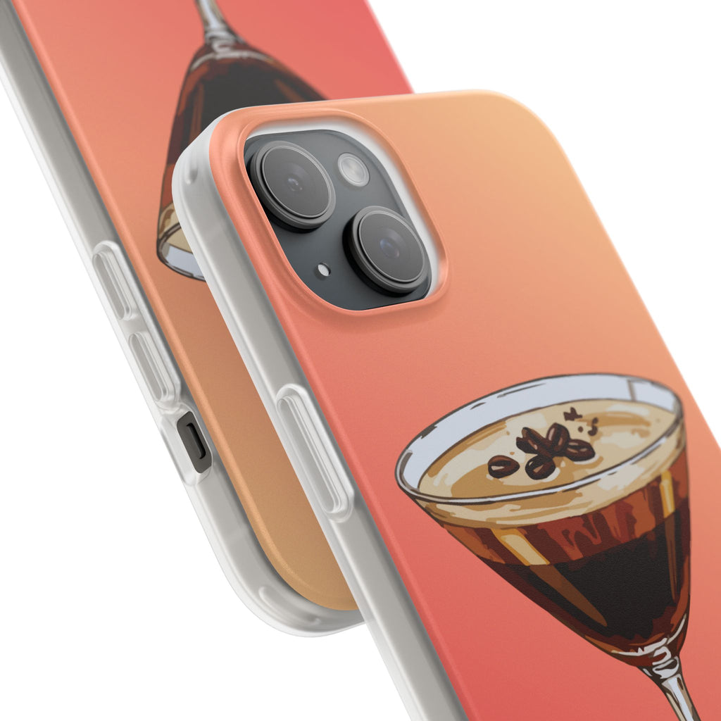 Espresso Martini Phone Case (Sunrise) - Stylish Cocktail iPhone 17/16/15 & Samsung A24