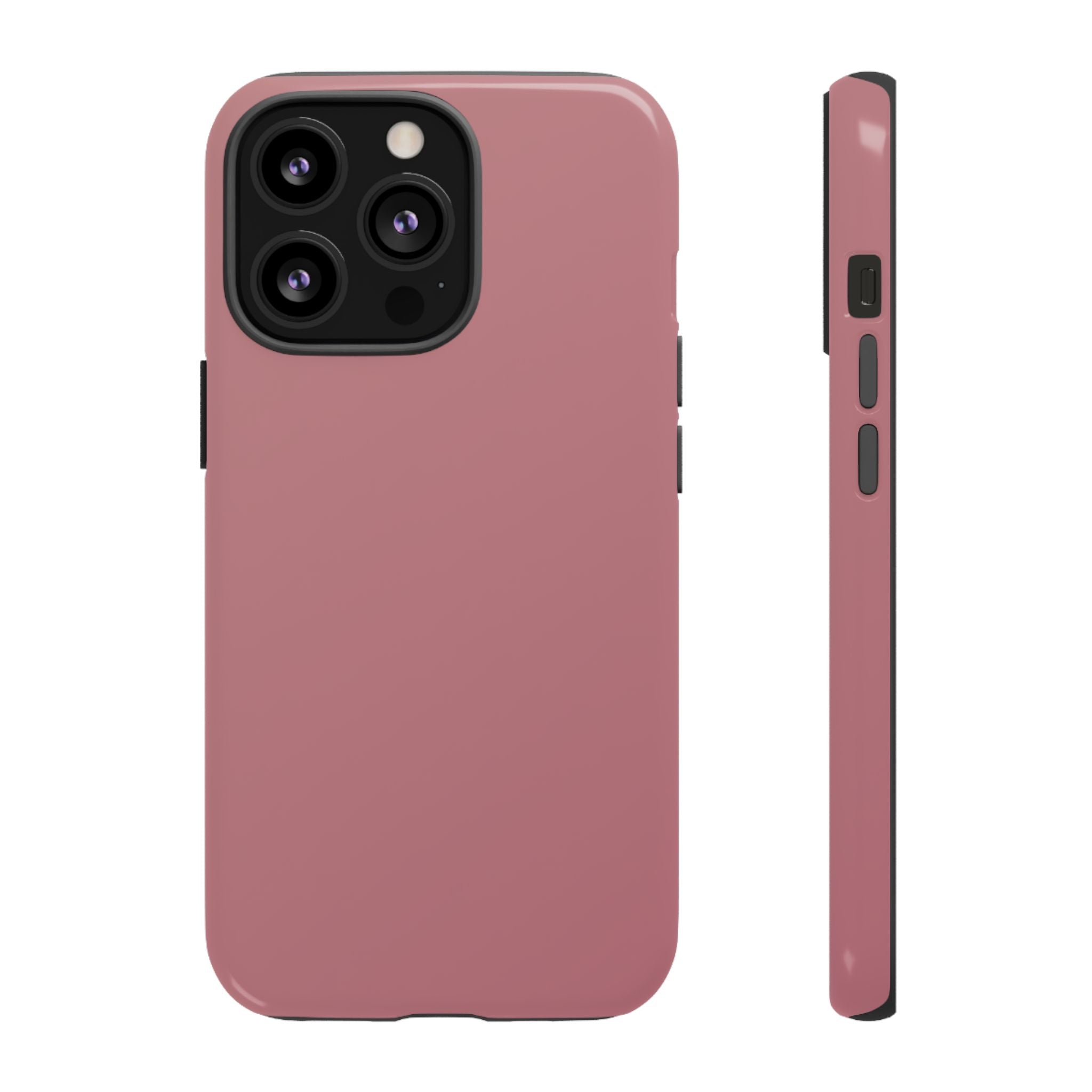 Tough iPhone Case (Rose Matte/Glossy) - Shockproof Durable Protective Cover