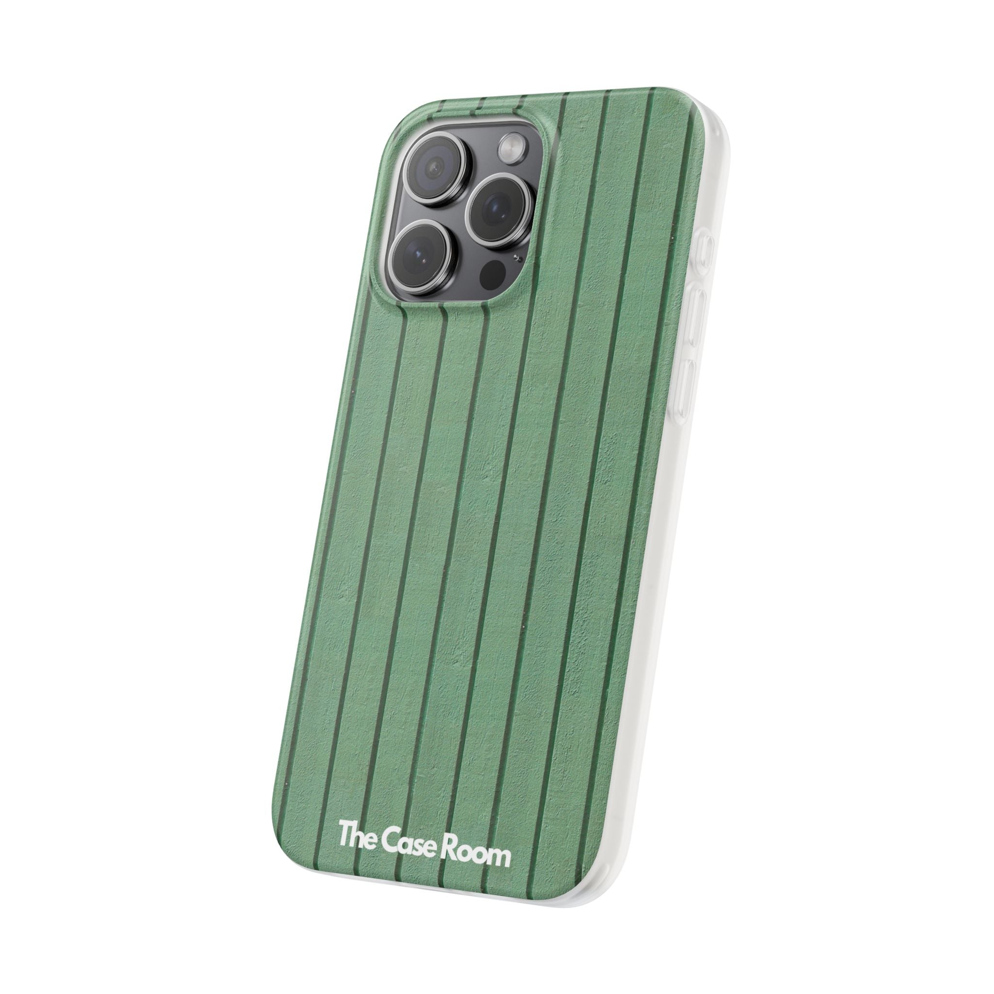 Rustic Wood Panel (Green) Phone Case - iPhone 17/16/15 & Samsung A24