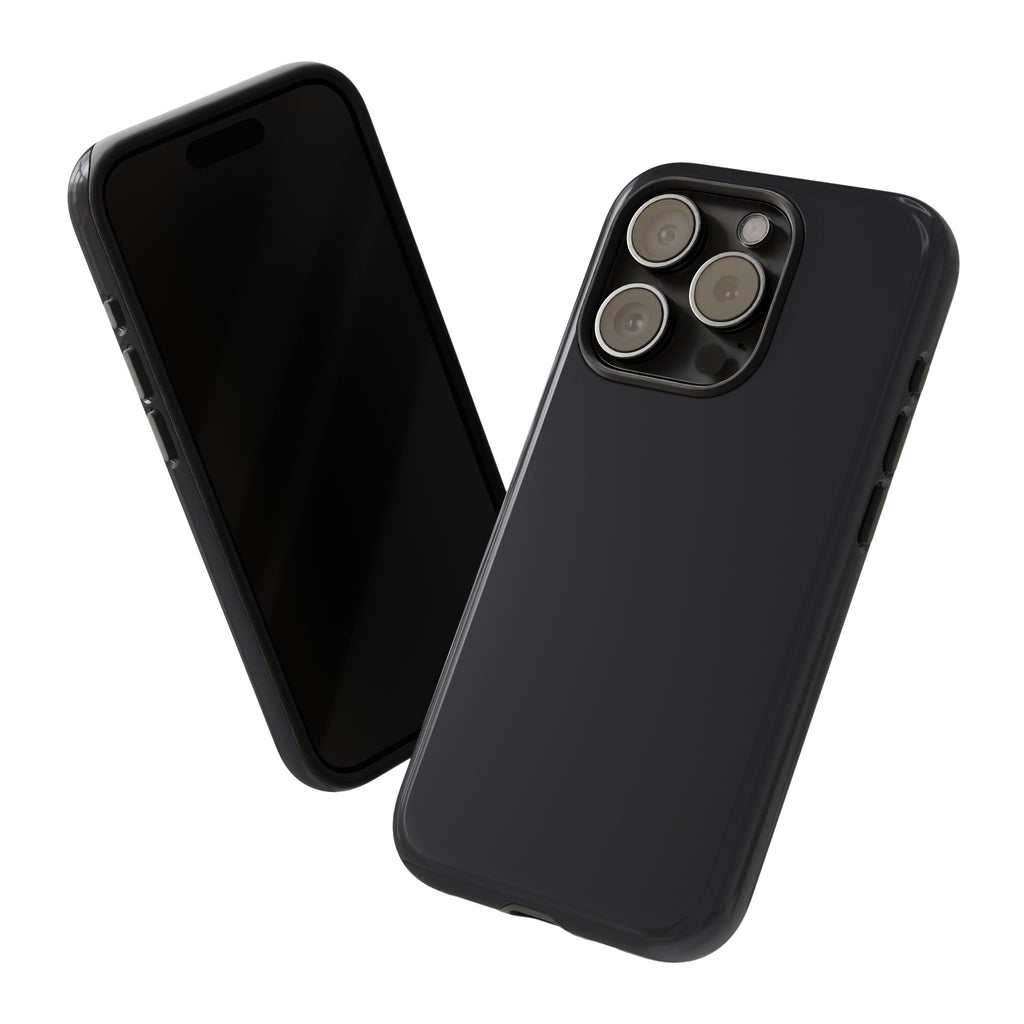 Tough iPhone Case (Space Black Matte/Glossy) - Shockproof Durable Protective Cover